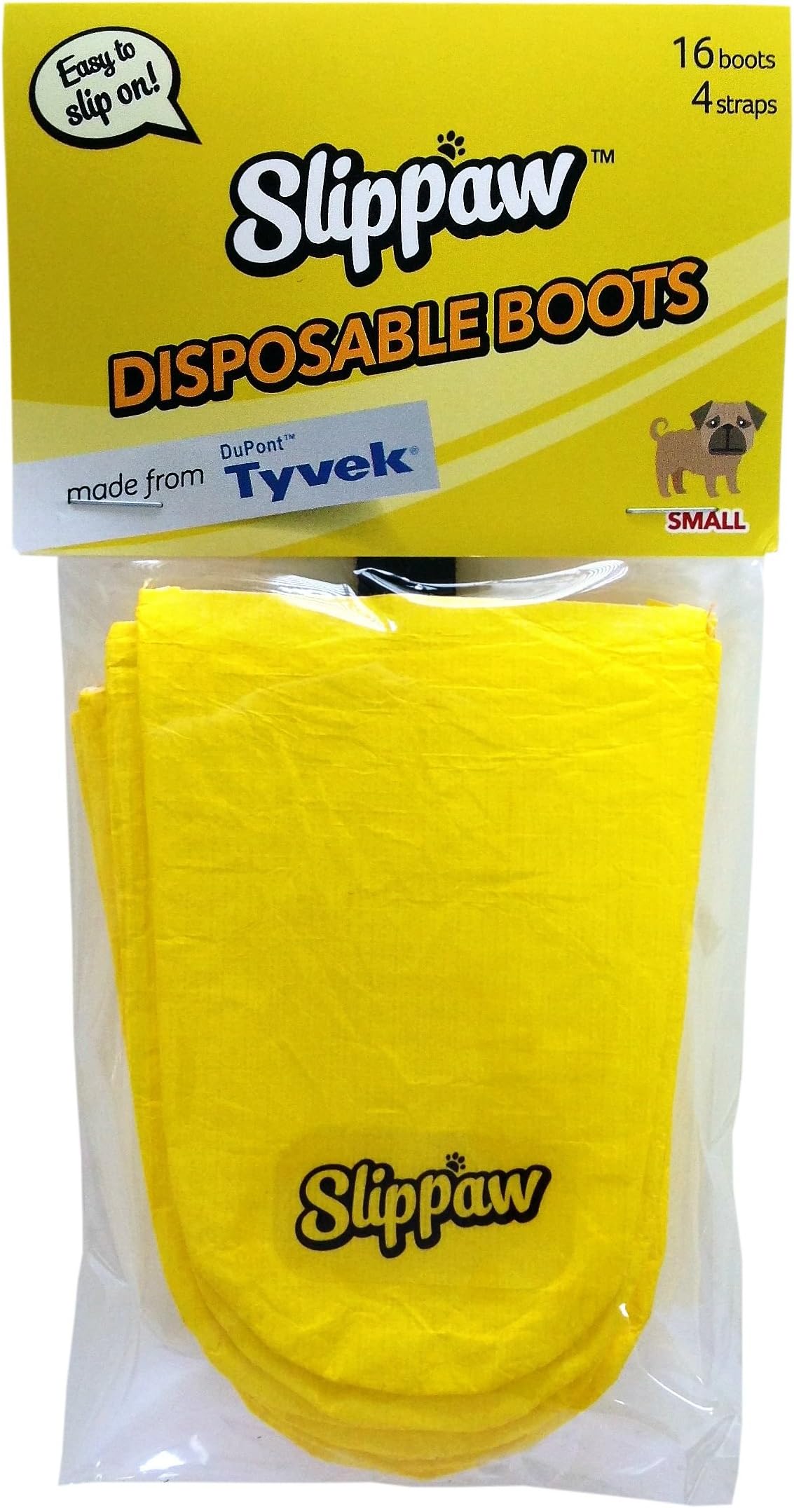 Slippaw Disposable Dog Boots, SMALL, Pack of 16 - Made From Dupont Tyvek
