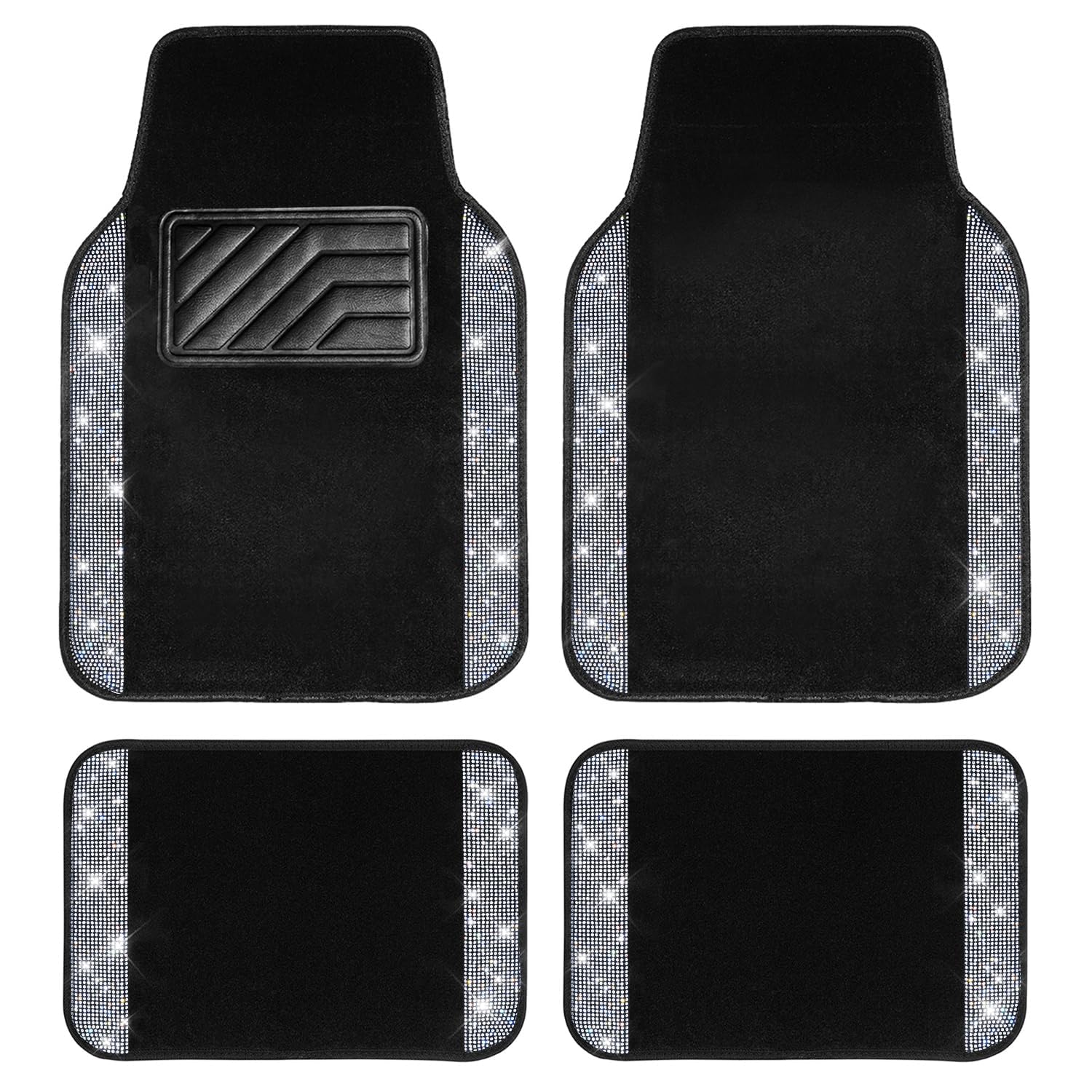 RXATTWVLY For VW, Passend Polo Mk5 6R 6C WRC 2011–2014, 2015, 2016, 2017 4 Piece Car Mats,Car Floor Mats with Non-slip Rubber Backing,Wear Resistant All-Weather Vehicle Floor Protectors,A