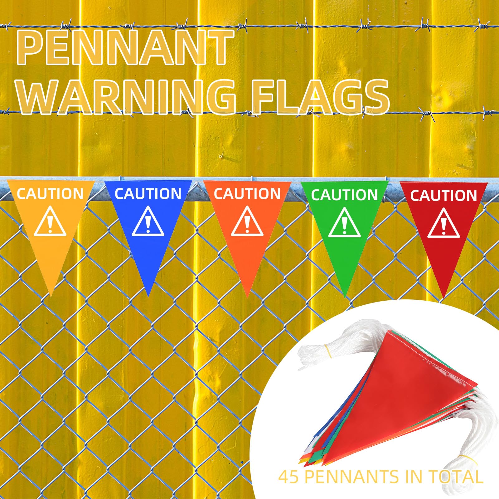 Amazon.com: Pennant Safety Flags, Safety Flagging Banner Warning