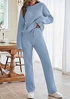 Vista 5 de MEROKEETY Conjunto de pijama de 2 piezas de forro polar mullido para mujer