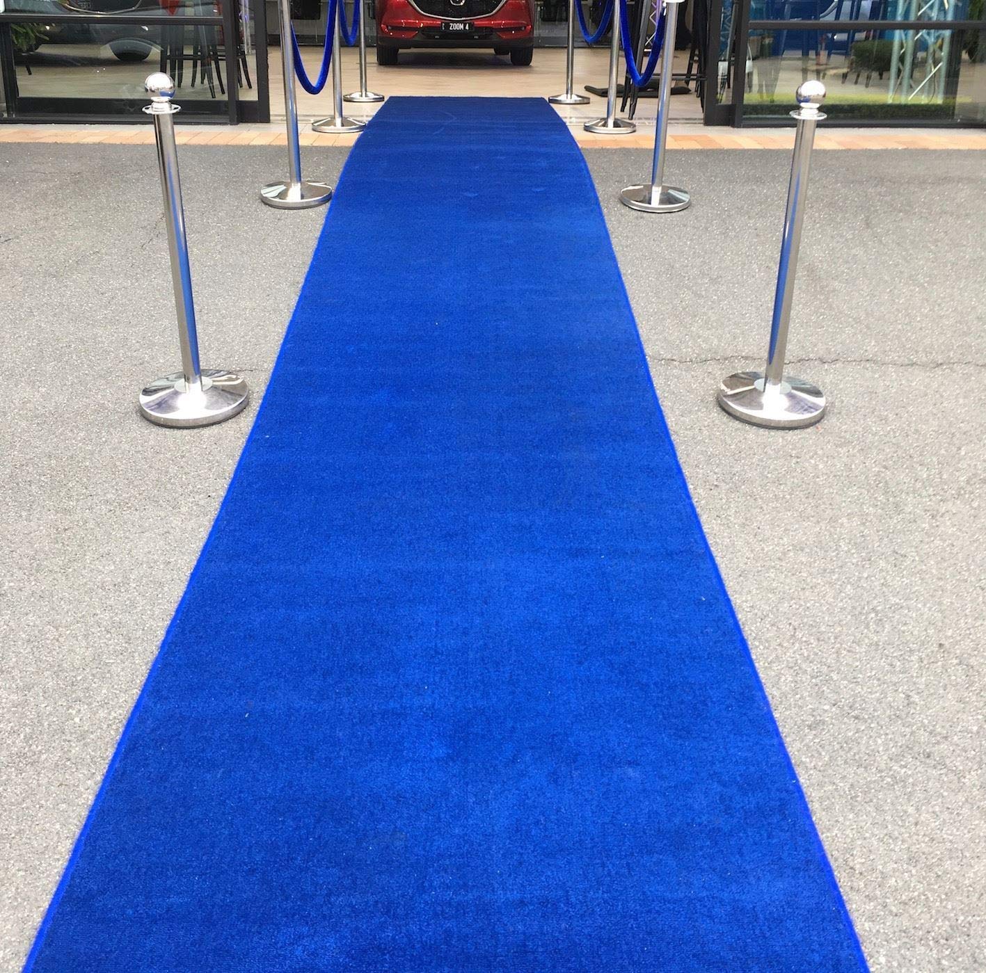 Modern Floor Carpet (Blue, Nylon, 6 x 40 Feet)