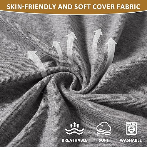 Miniatura 9 de Almohada de lectura para cama, almohada ergonómica de cuña para cabecero, almohada de apoyo de espuma viscoelástica para la cama, sentado, adulto