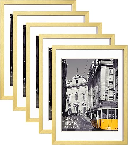 Vista 72 de eletecpro Juego de 10 marcos de fotos de 8 x 10 pulgadas, collage de fotos, decoración de pared, fotos de 5 x 7 con paspartú o de 8 x 10 pulgadas