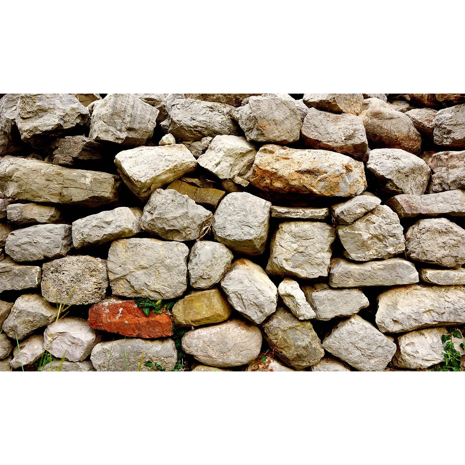 Riivvdise Stone Aquarium Background Natural Rock Fish Tank Background Rocky Glass Terrarium Background Stone Wall with Sunray Aquarium Background Stone Rock Reptile Habitat Background Poster 36x18in