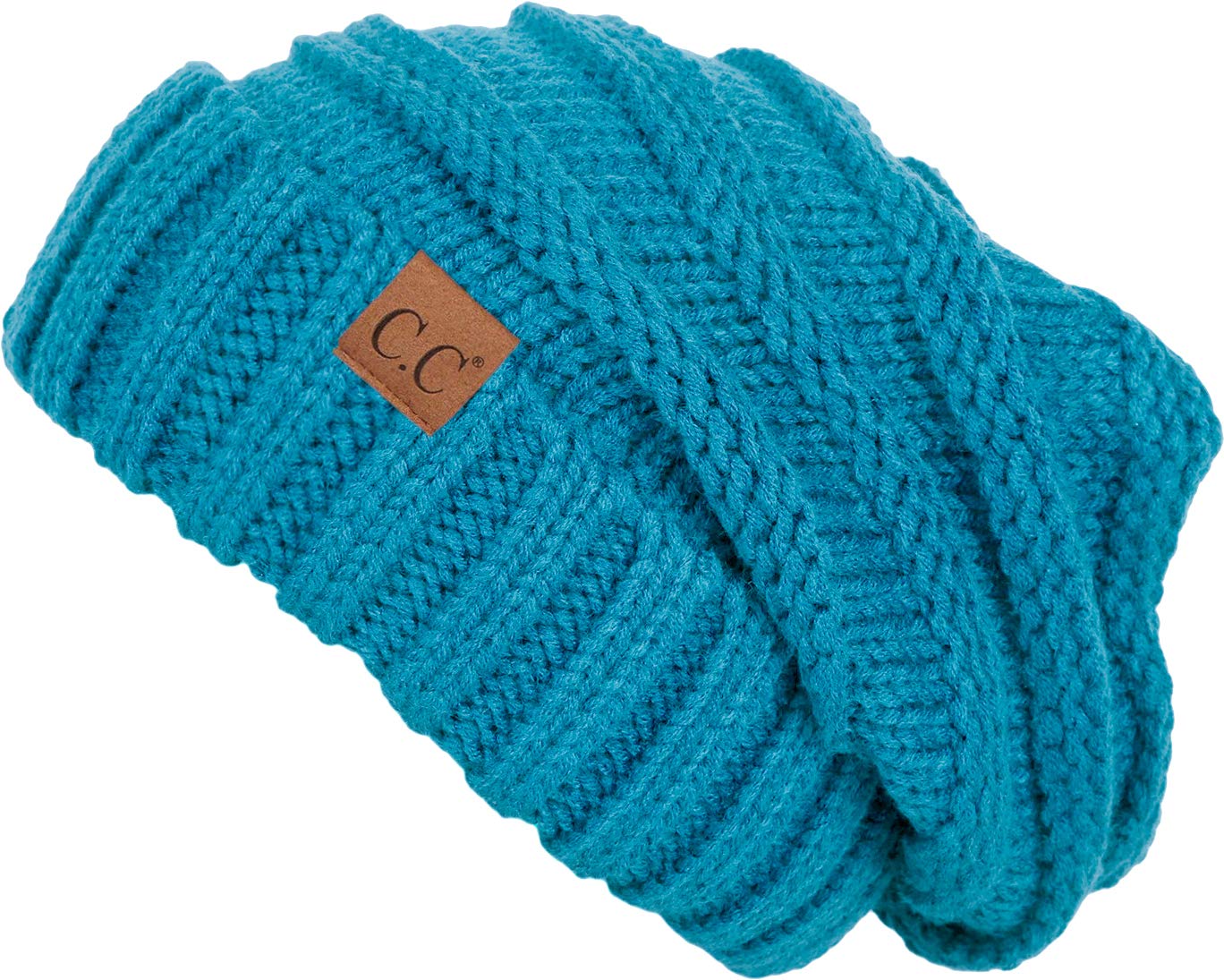 Funky JunqueFunky Junque Trendy Warm Oversized Chunky Soft Oversized Cable Knit Slouchy Beanie