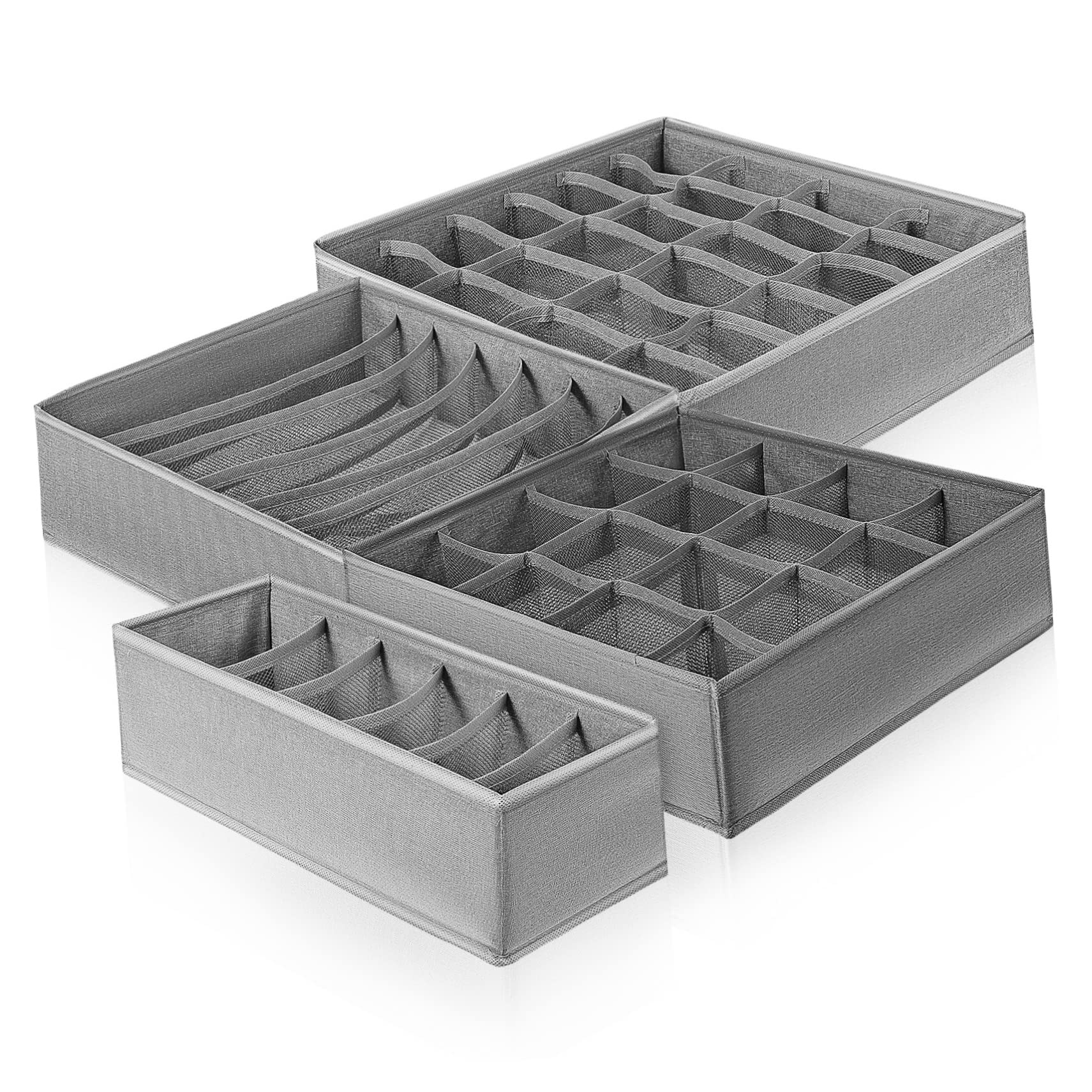 Abaodam Organizer da Cassetto Pieghevole 4 Pezzi Cationico