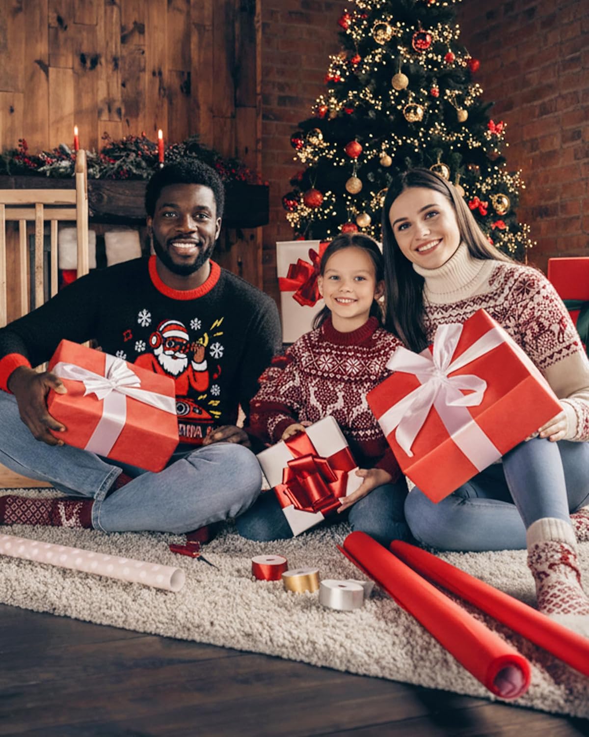 Runhit Ugly Christmas Sweater for Men Women Unisex Funny Christmas Sweaters Fun Holiday Pullovers Novelty Xmas Pullover Gift - Image 7