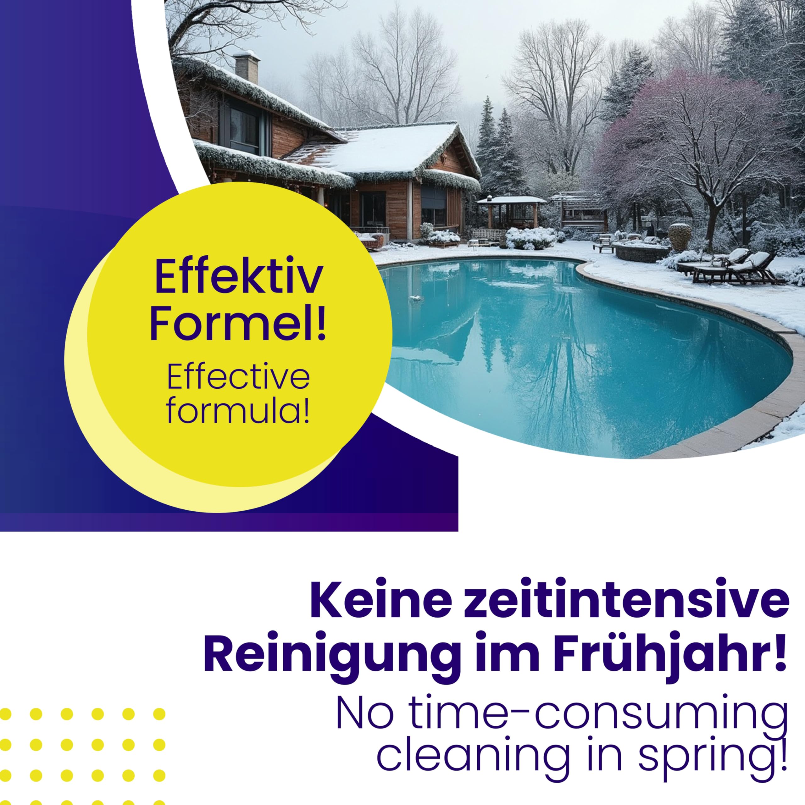 Mr. Perfect® - Effektiver Winter Booster 5L | Pool Wintermittel | Winterschutzmittel für Pools | Wintermittel für Pool | Pool Überwinterungsmittel Algizid | Einfache Winter Poolpflege