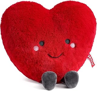11.8in Red Heart Pillow, Love Pillow, Cute Plush Toy, Heart Throw Pillow...