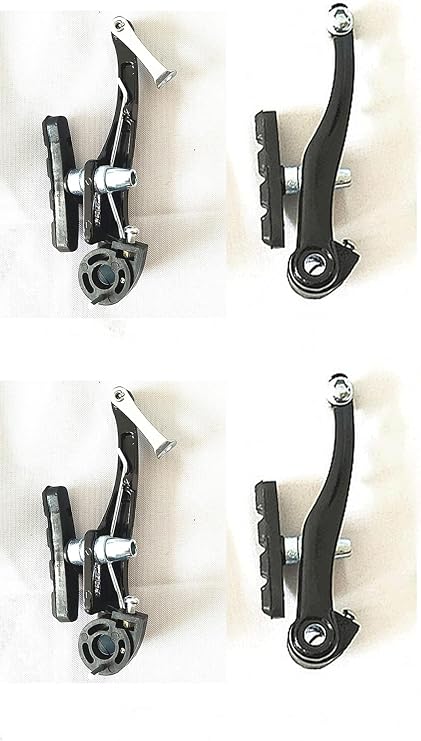 Complete V-Brake Set for Bicycles, Front & Rear MTB Brakes with Calipers, Levers, Cables, and Multi-Tool Wrench - Easy to Install