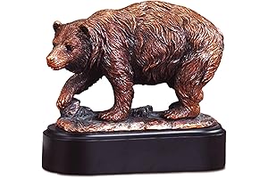 Walking Bear Statue - Bronze: A Majestic Monument to Nature's Majesty