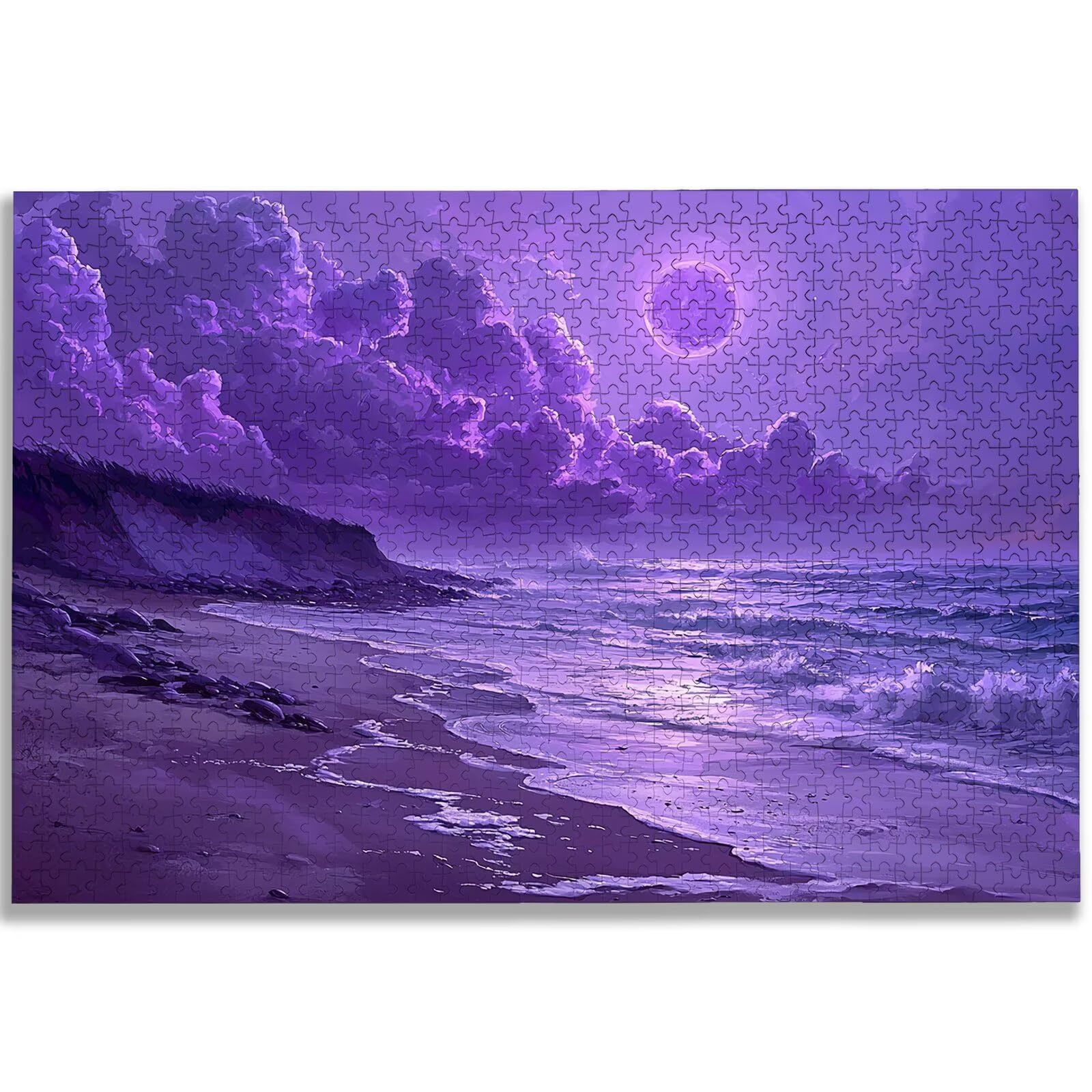 Puzzle Plage 3000 Pièces Adultes, Puzzle 3000 Pièces pour Adultes et Enfants à Partir de 14 Ans, Paysage Puzzles Bois de Qualité Supérieure avec Une Boîte d'emballage Exquise, Cadeau Femme, -2263
