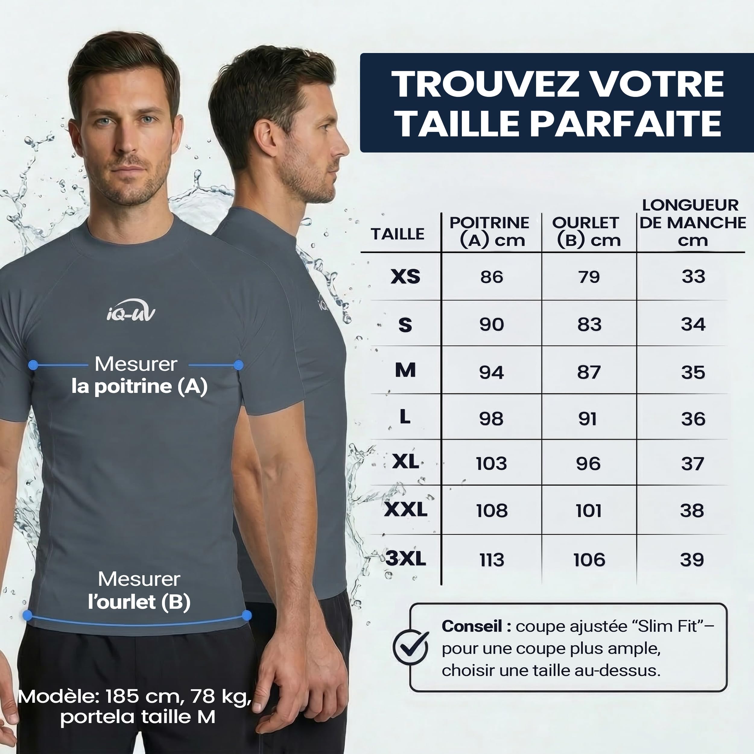 iQ-UV 6451222780 T-Shirt Homme