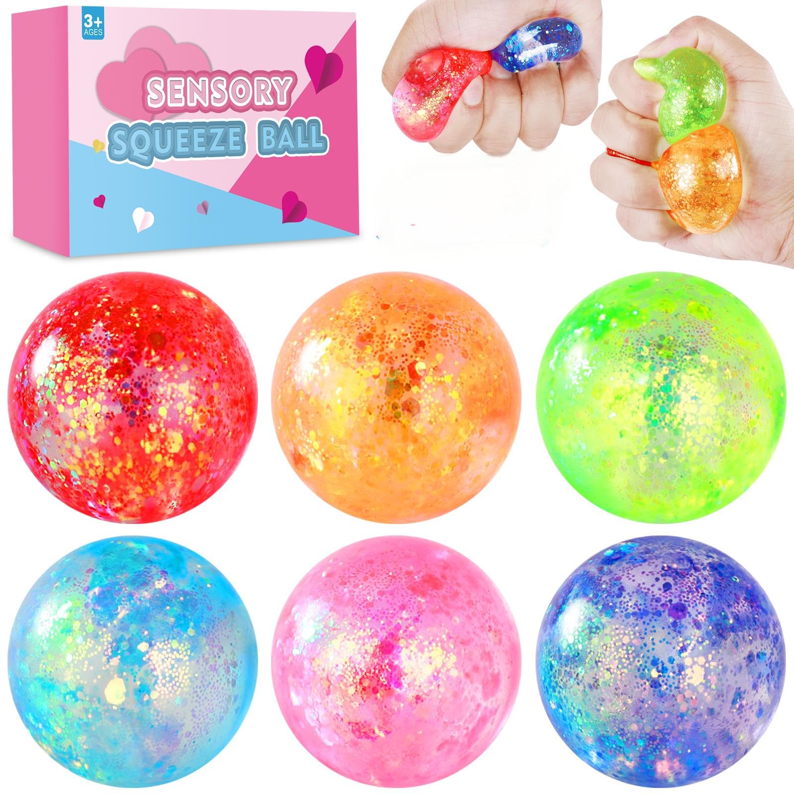 6Pcs Stress Balls Set