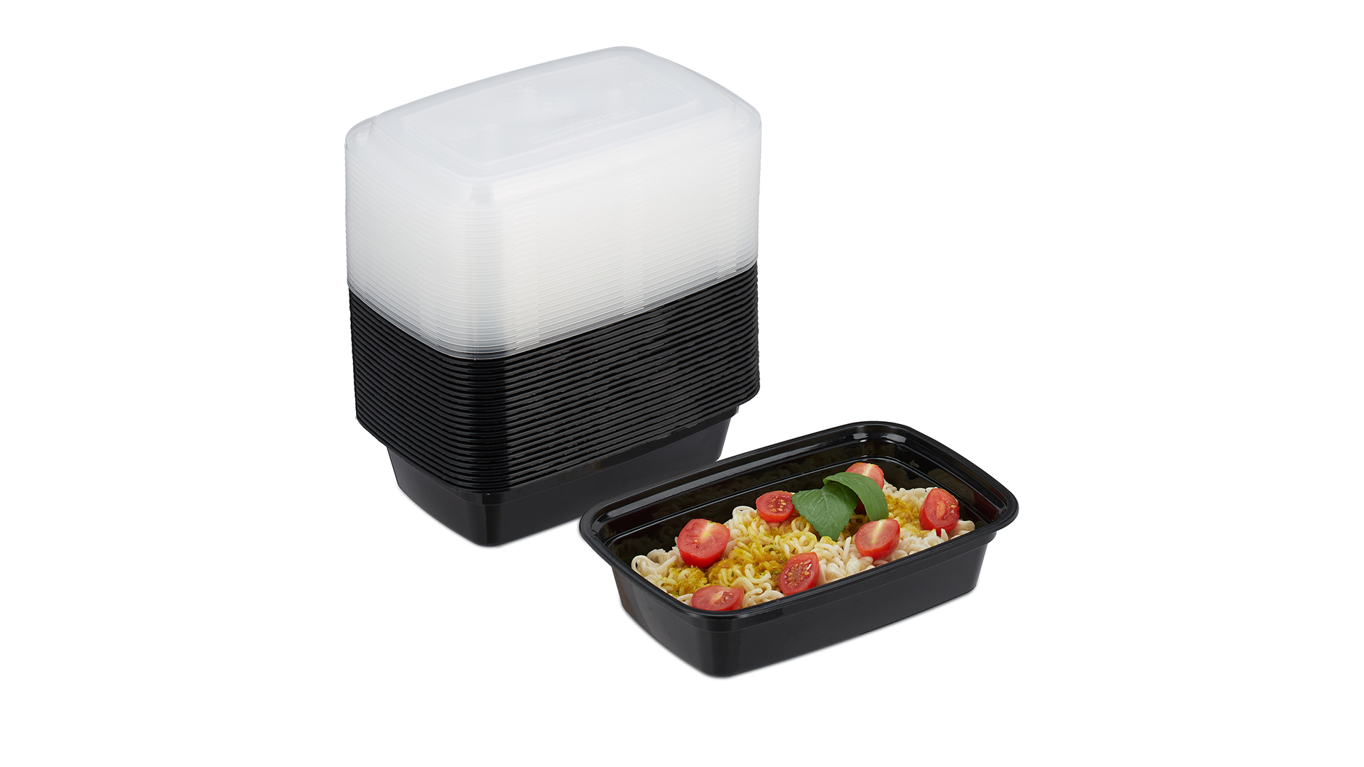 Maalprep Container met 1 vak, magnetronbestendig, 750 ml, kunststof