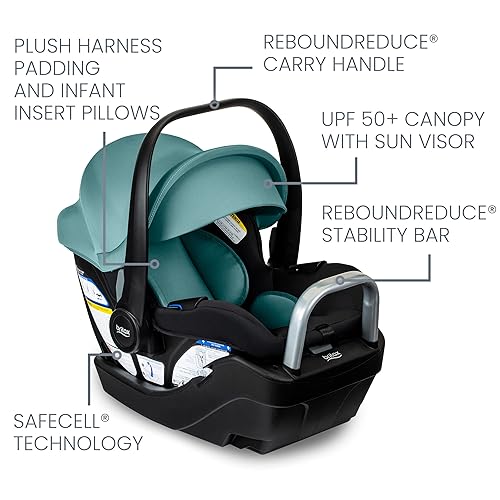 Miniatura 3 de Britax Willow S - Asiento infantil de automóvil con base alpina, tecnología ClickTight, asiento de automóvil orientado hacia atrás con sistema
