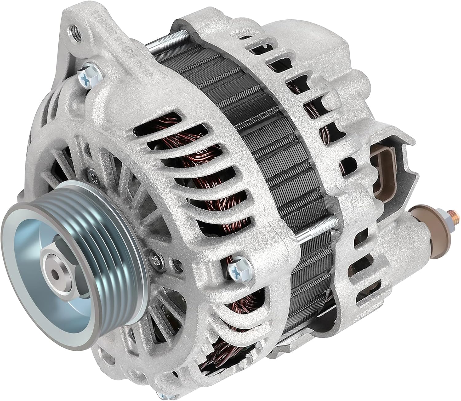 SCITOO Alternator 11051 Fit For 2003-2008 For Infiniti FX35 2003-2006 For Infiniti G35 2003-2006 350Z 2003-2004 Pathfinder 12V 110Amp CW 6-Groove Pulley 11051 AMT0178 A3TB4291 400-48055 23100-AM610