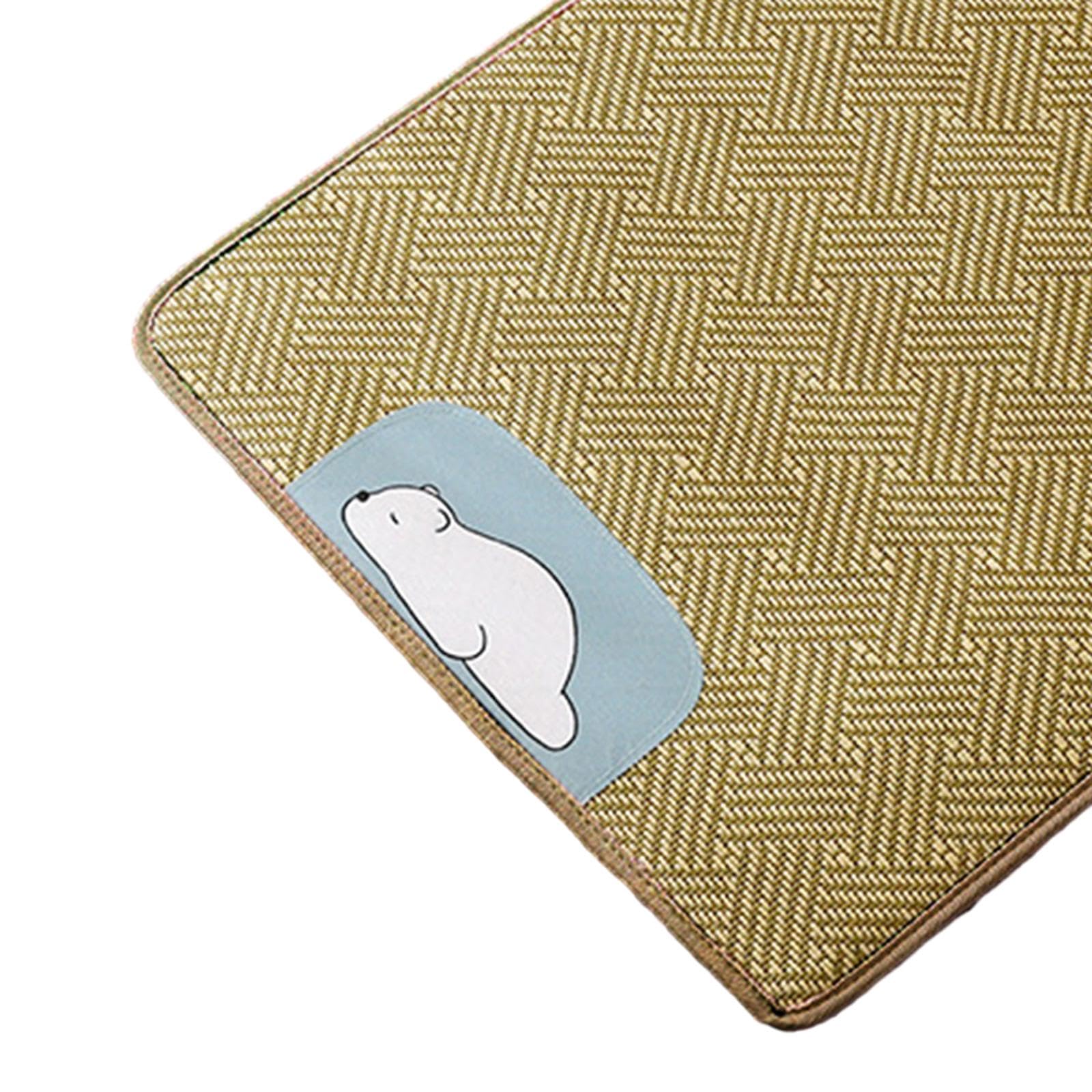 Alfombrilla para Perros, Manta para Gatos, Artículos para Mascotas de Ratán Tejido, Cojín para Dormir, Alfombrilla para Dormir, a