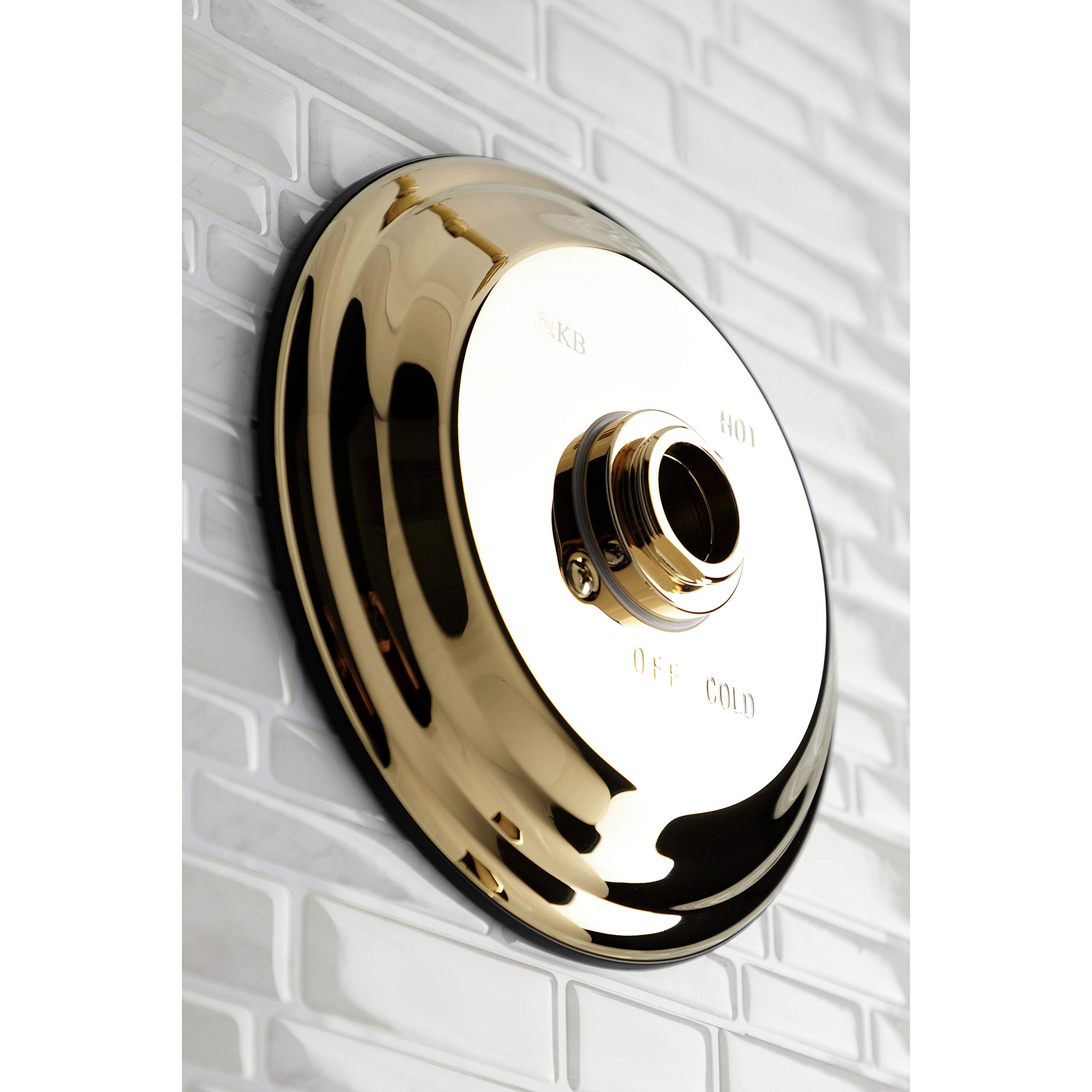Kingston Brass KB3632TTLH - Embellecedor para bañera (sin mango, latón pulido)