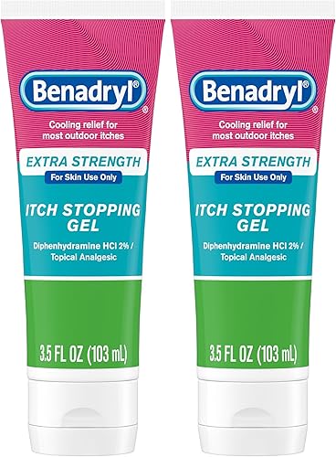 Miniatura 10 de Benadryl Gel antistamínico extra fuerte, antidolor, 3.5 onzas líquidas botella en onzas, 312547171571 1/9, 1, 1