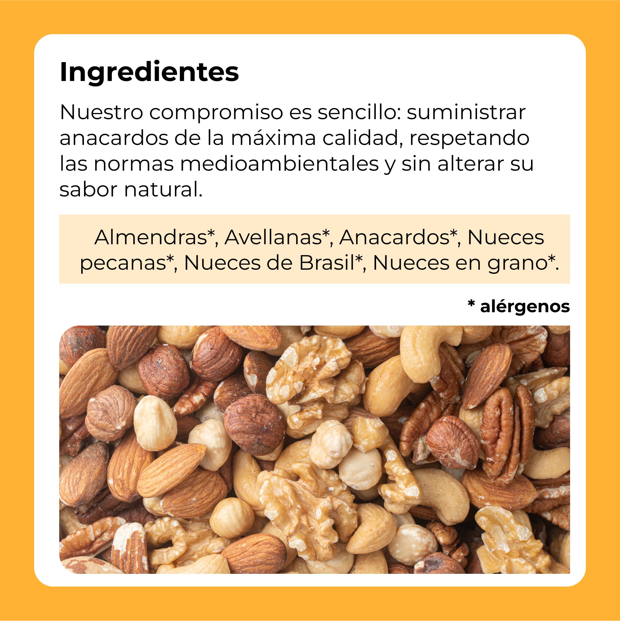 Mezcla frutos secos 1 Kg Almendras Avellanas Anacardos Pecanas Nueces Brasil Naturales Vegano No GMO Dorimed