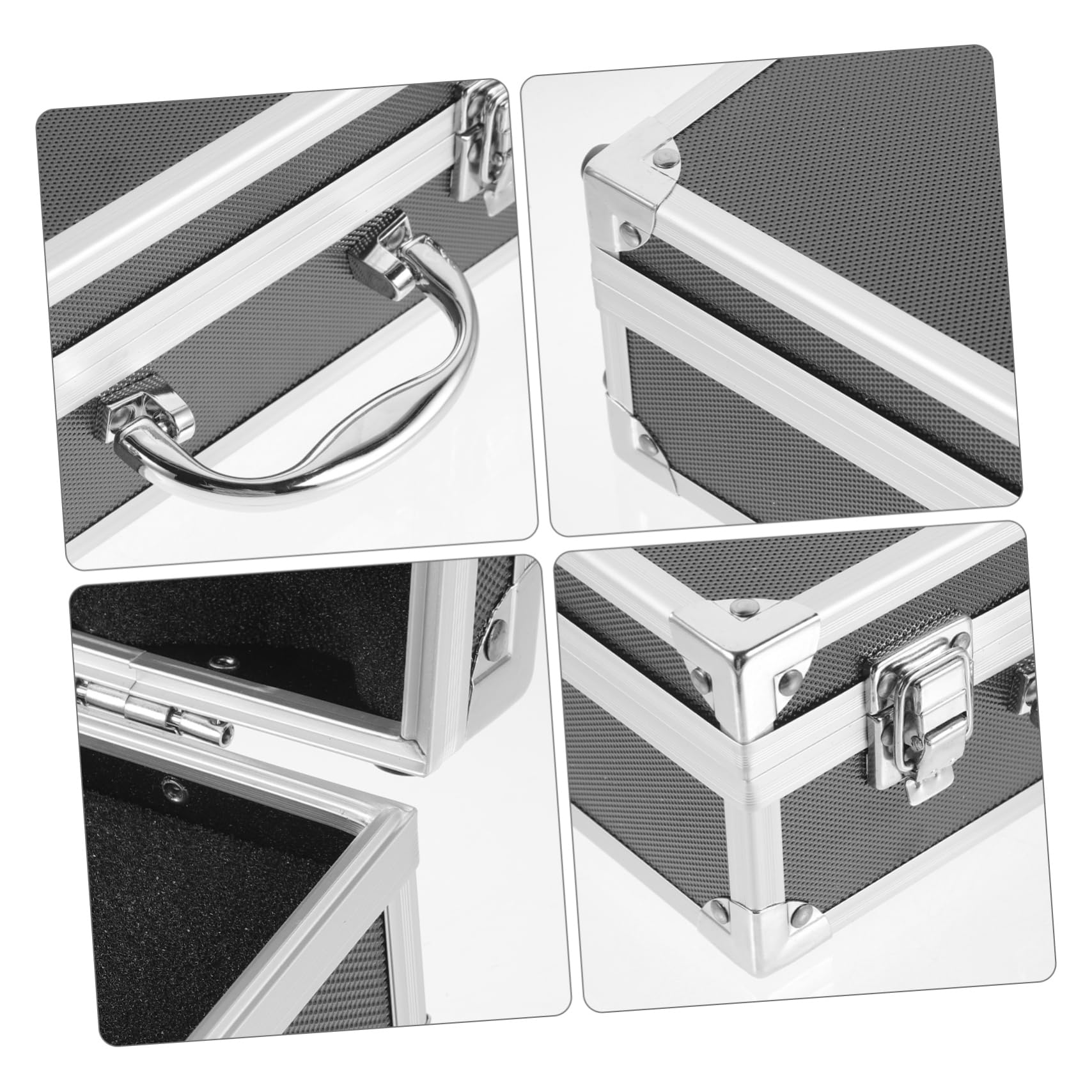 Caja de Herramientas Portátil de Aluminio Ligera y Resistente Maletín Multiusos con Organizador para Viaje Bricolaje y Almacenamiento Seguro