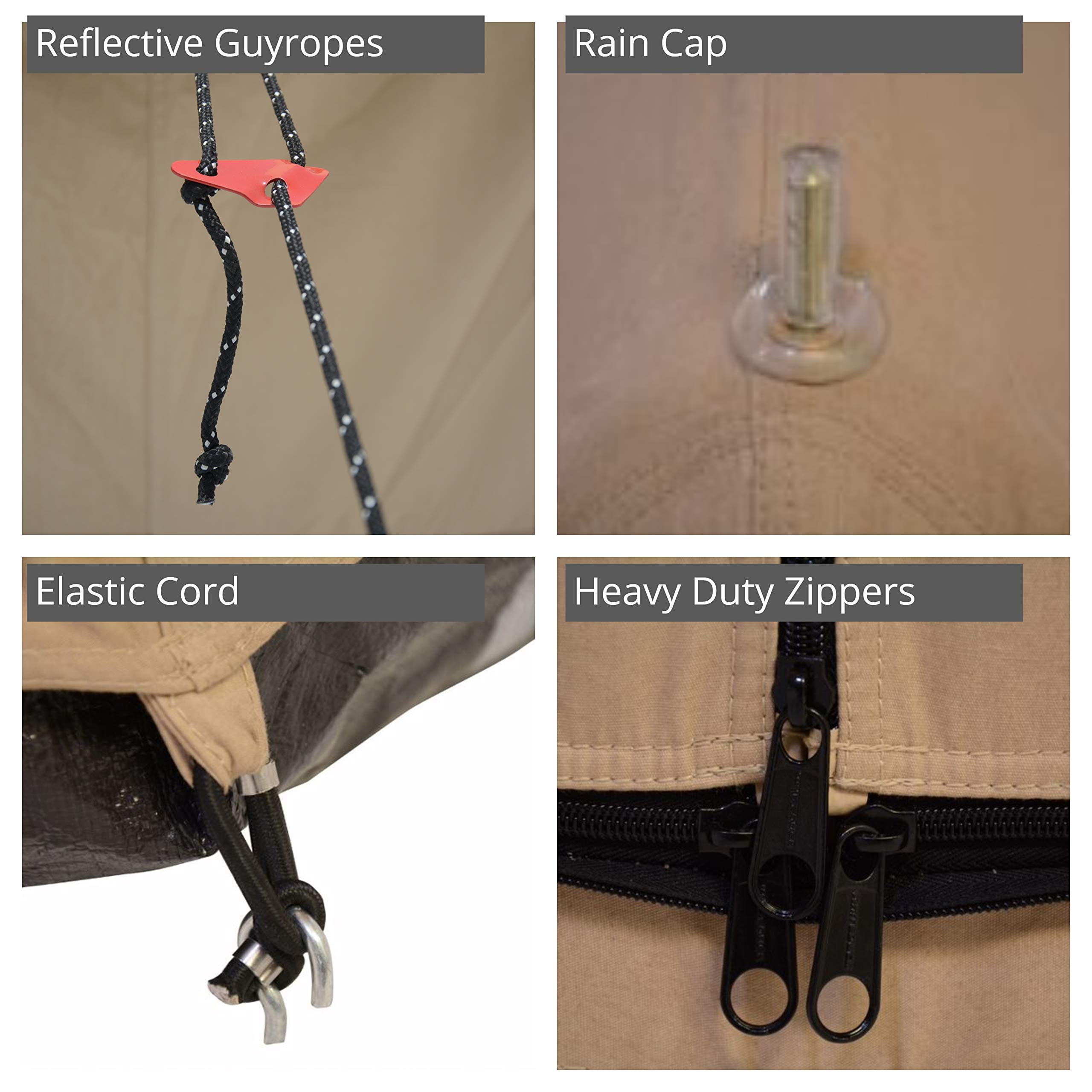 Buy Regatta Canvas Bell Tent w/Stove Jack, Waterproof, 4 Season