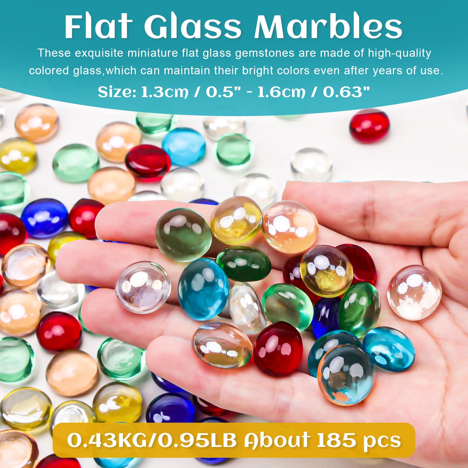 100 Billes De Verre Transparentes – 5 Mm – Remplissage Vase, Décoration Aquarium, Jeu De Billes
