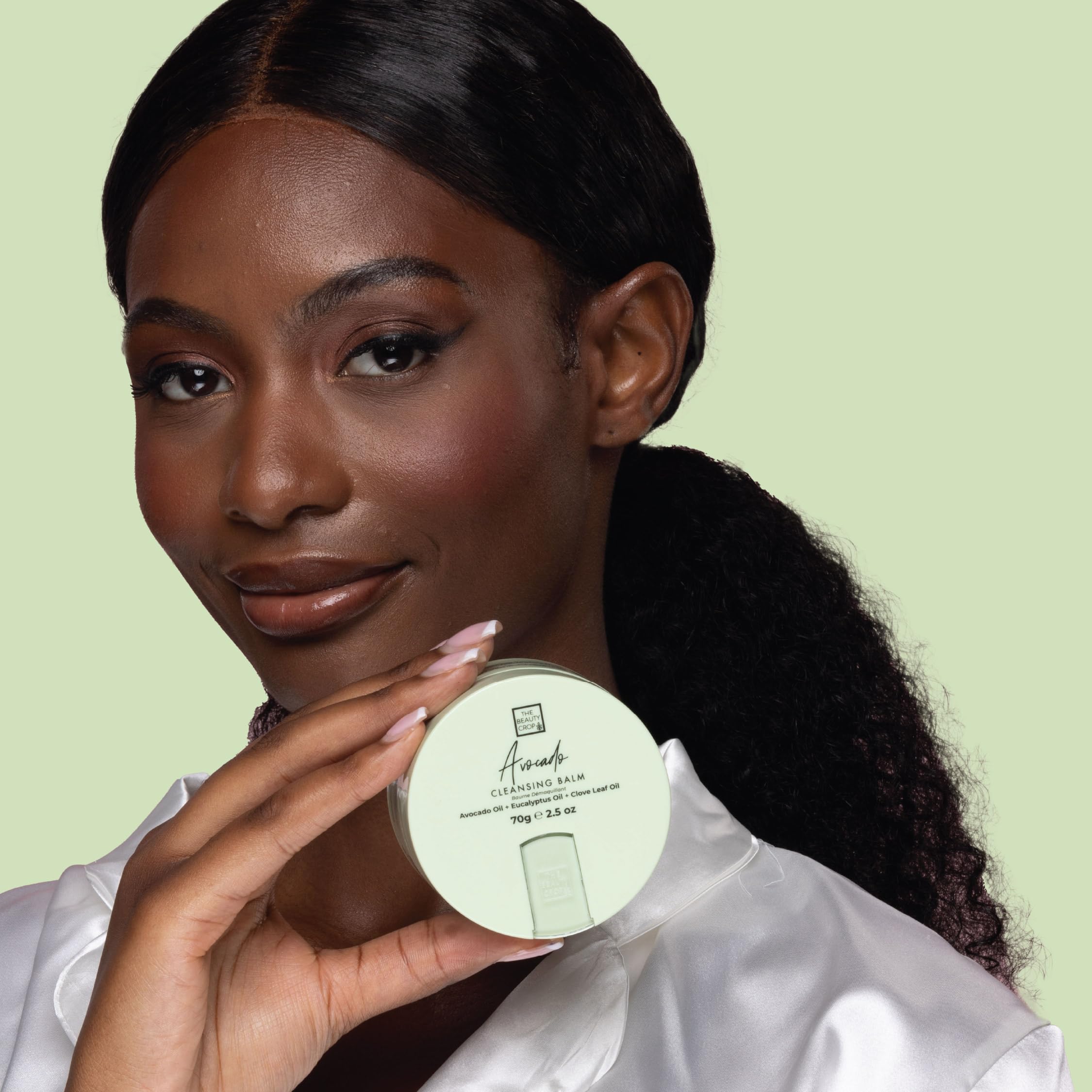 The Beauty Crop Avocado Cleansing Balm Refill - Nourishing & Hydrating, Suitable for All Skin Types Vegan Friendly - 70g - Image 4