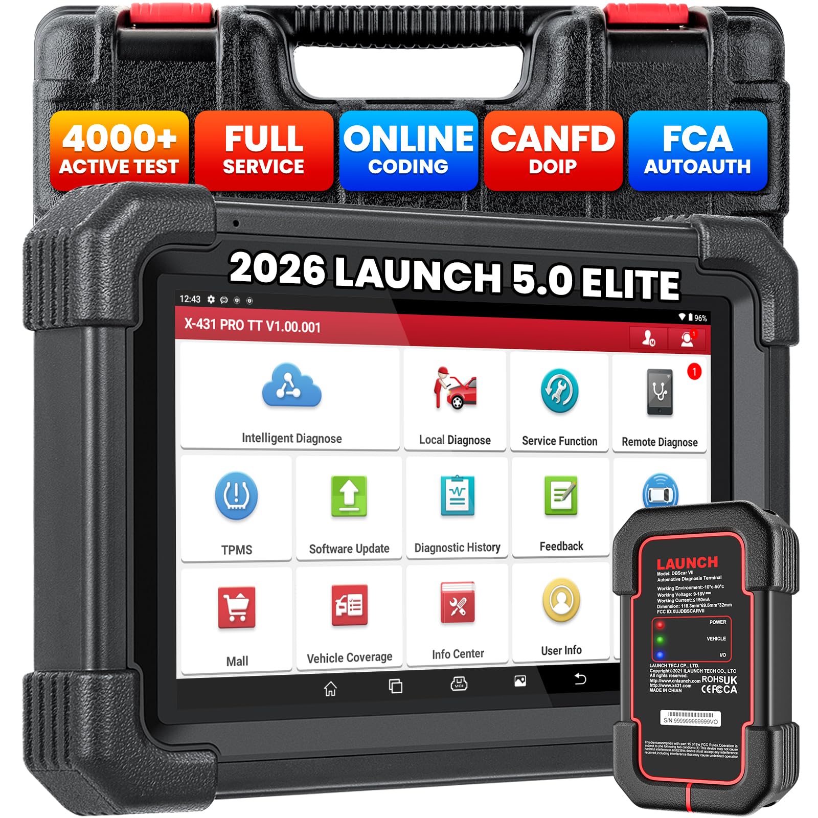 LAUNCH 日本正規版　X431クラシック Amazon.com: LAUNCH X431 Pro TT Bidirectional Scanner with 2026