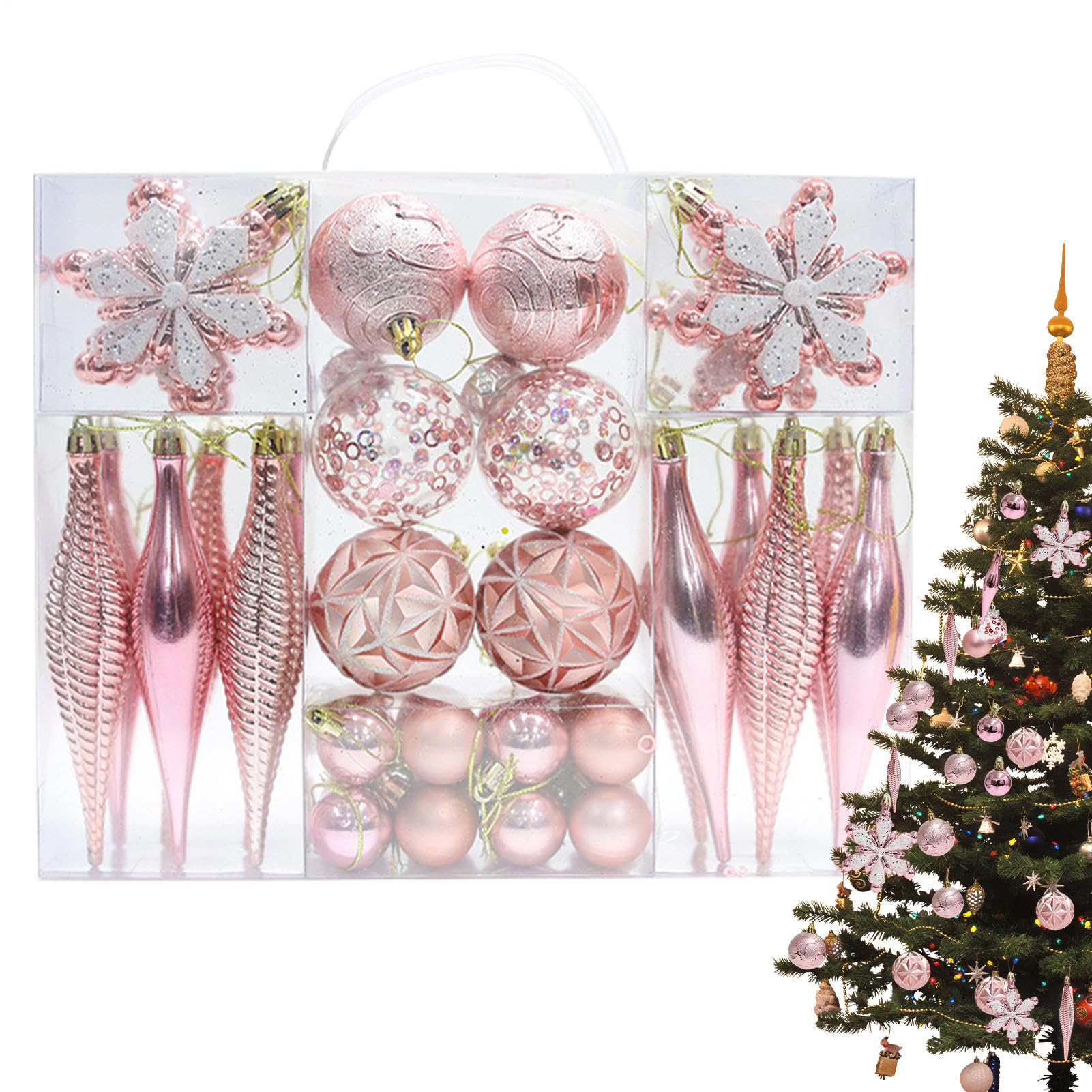 40 boules de décoration de Noël intérieur et extérieur pour illuminer la ferme