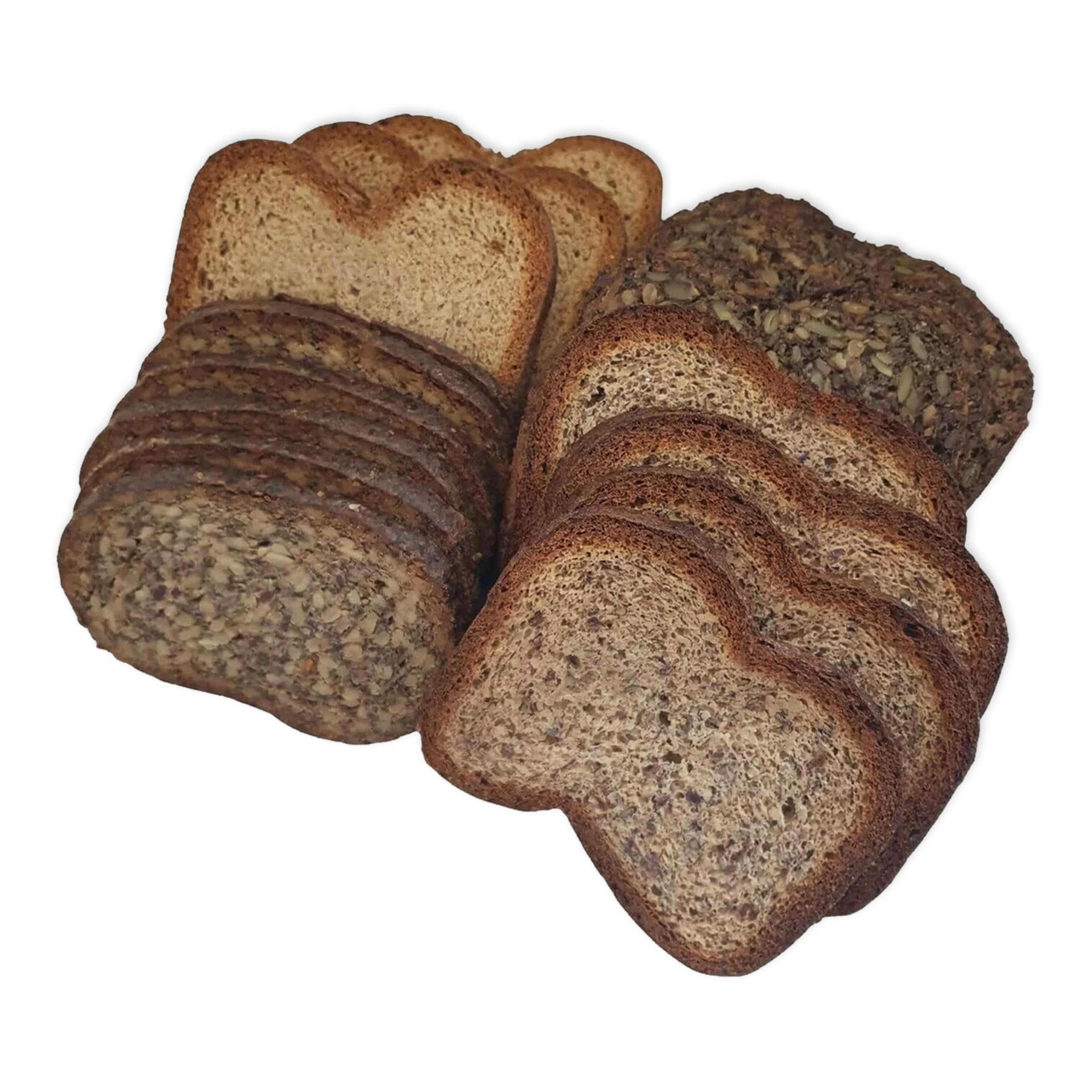 Panifactum Brot Probierpaket, Set mit 4 Low Carb BIO-Broten, 760 g | Ketogene Ernährung, Getreide-, Soja-, Hefe-, & Glutenfrei, Sättigend & Kohlenhydratreduziert, für Frühstück & Abendessen