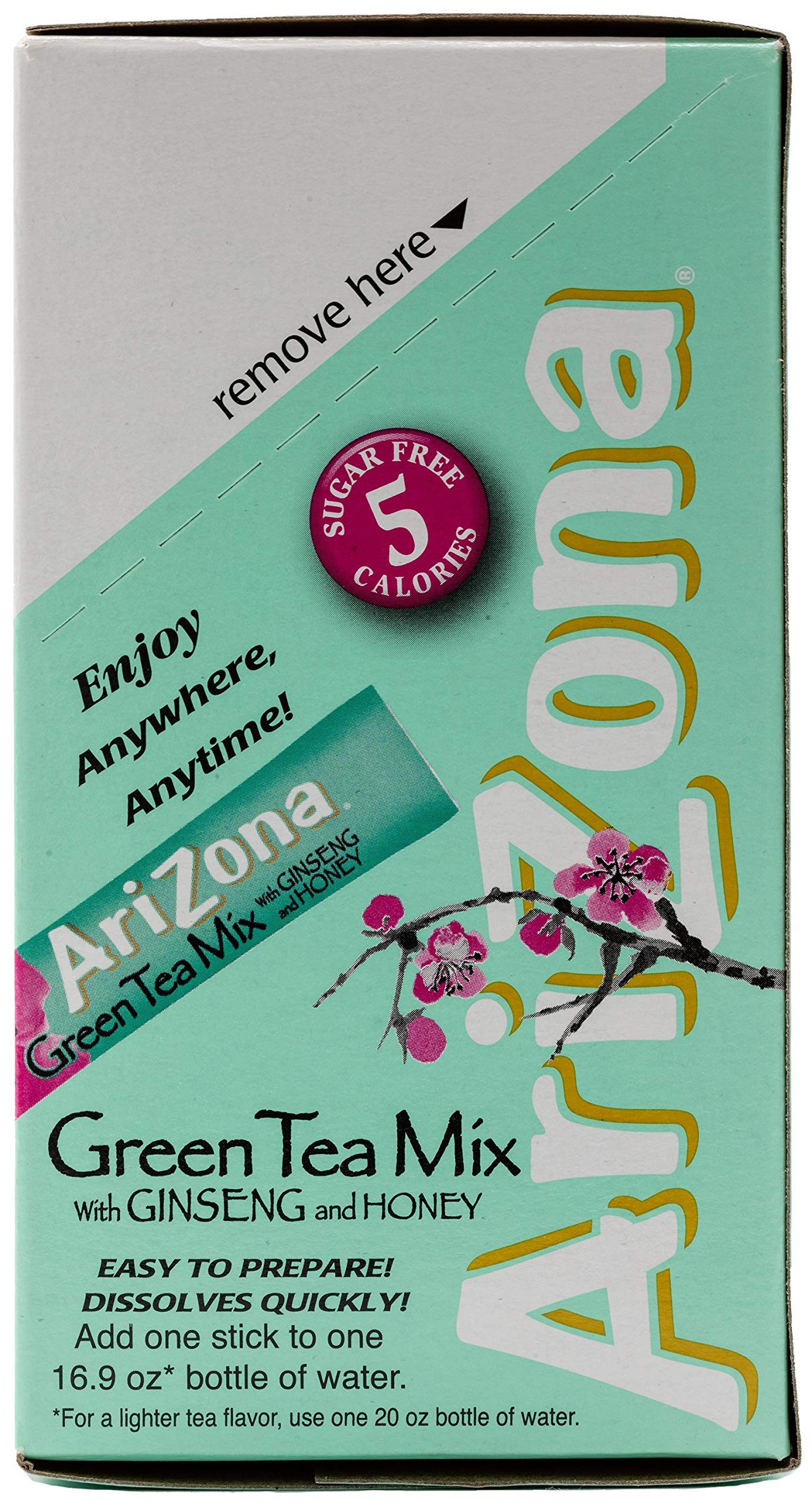 Buy AriZona Green Tea with Ginseng Iced Tea Stix Sugar Free, 30 Count