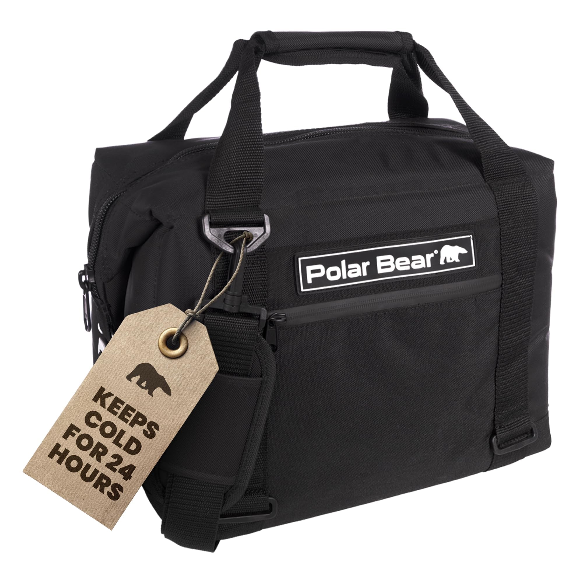 Polar Bear Coolers - Original Nylon Soft Cooler Bag - Insulated Leak Proof Beach Cooler Bag, Small Thermal Bags for Travel - Heavy Duty & Portable - Sweat Proof Picnic Carrier