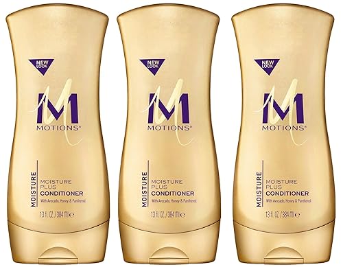 Motions At Home Moisture Plus Acondicionador, botellas de 13 onzas (paquete de 3)