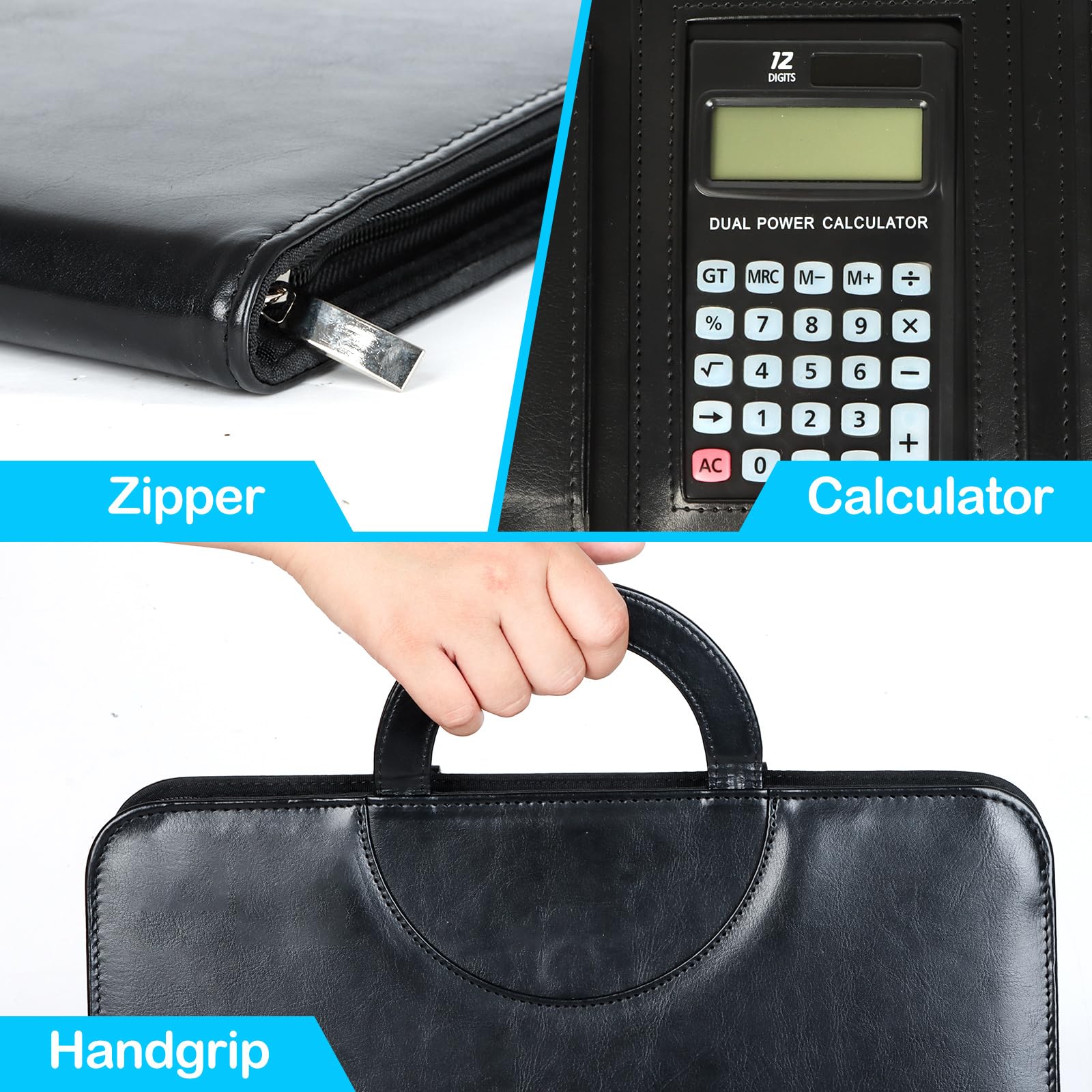 Basics - Cartella Con Chiusura A Cerniera E Organizer Per Documenti - Foto 3