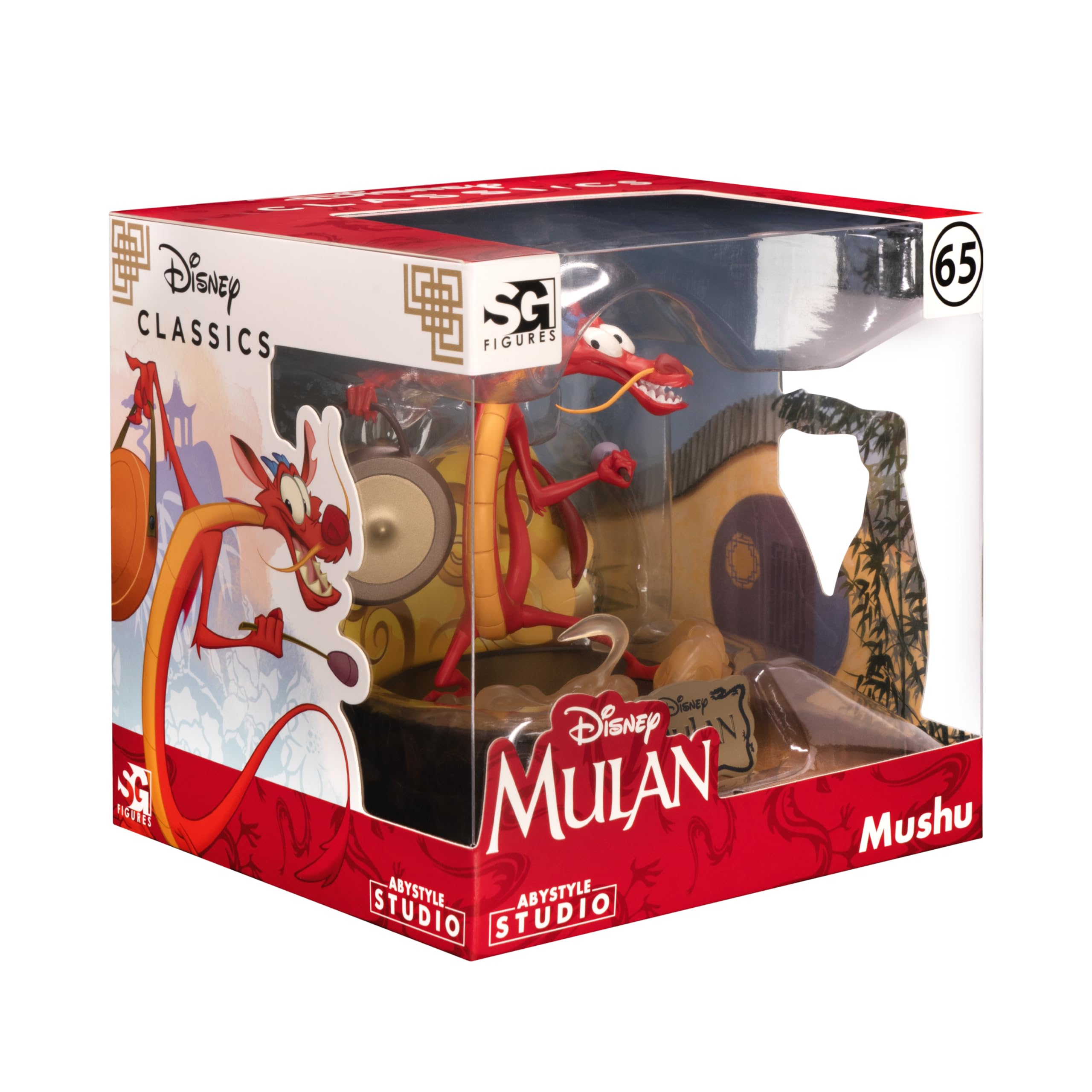 ABYSTYLE Studio – Figurina Disney Mushu – Prodotto Ufficiale – Statua Premium – Finiture di Alta Qualità – Pezzo da Collezione