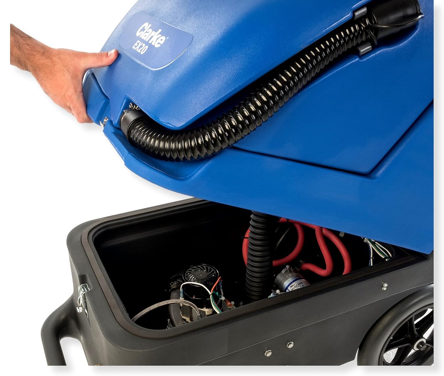 Opening the Clarke EX20 100H for tank access