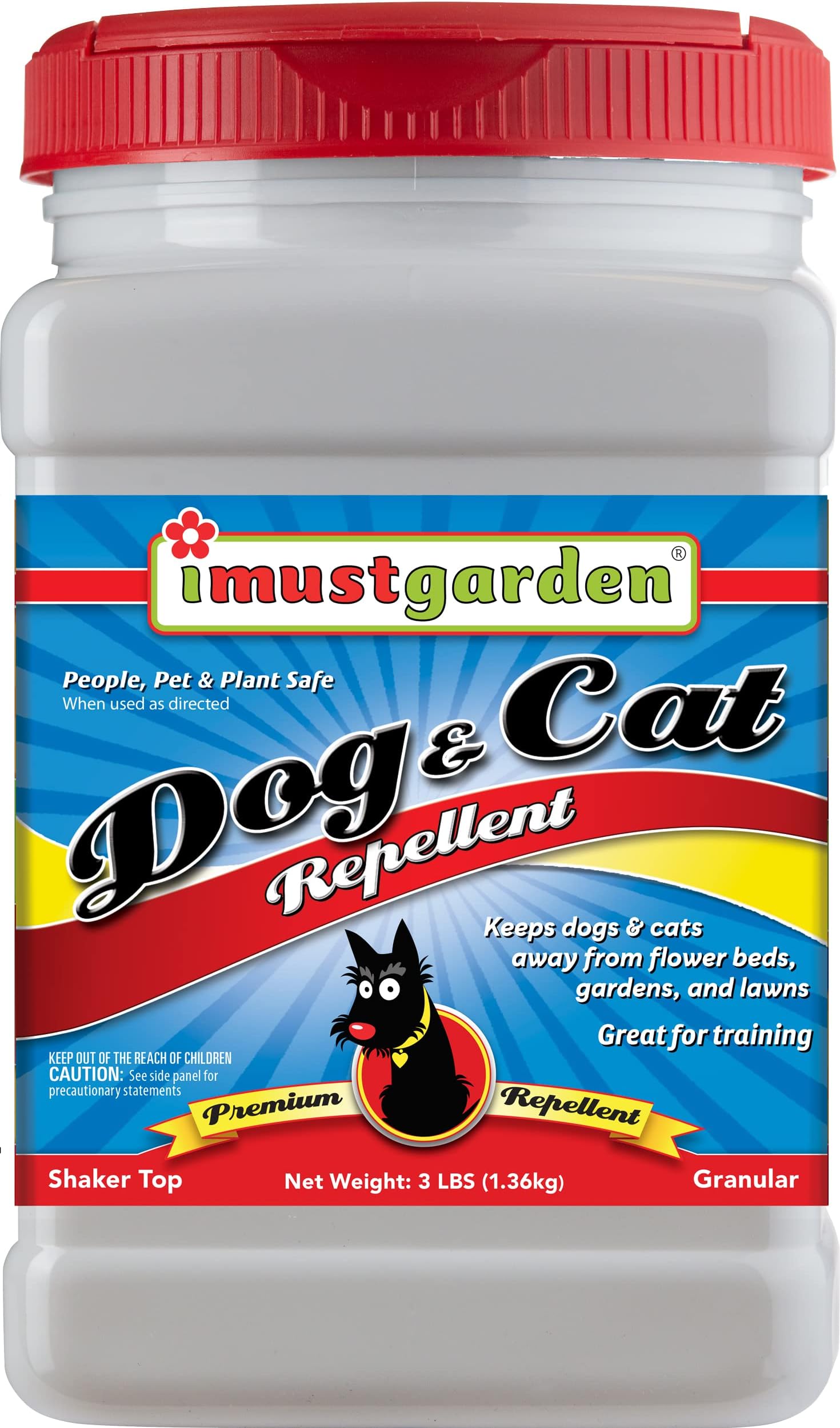 IMUSTGARDENI Must Garden Dog & Cat Repellent - 3lb Granular - Natural & Pet Safe