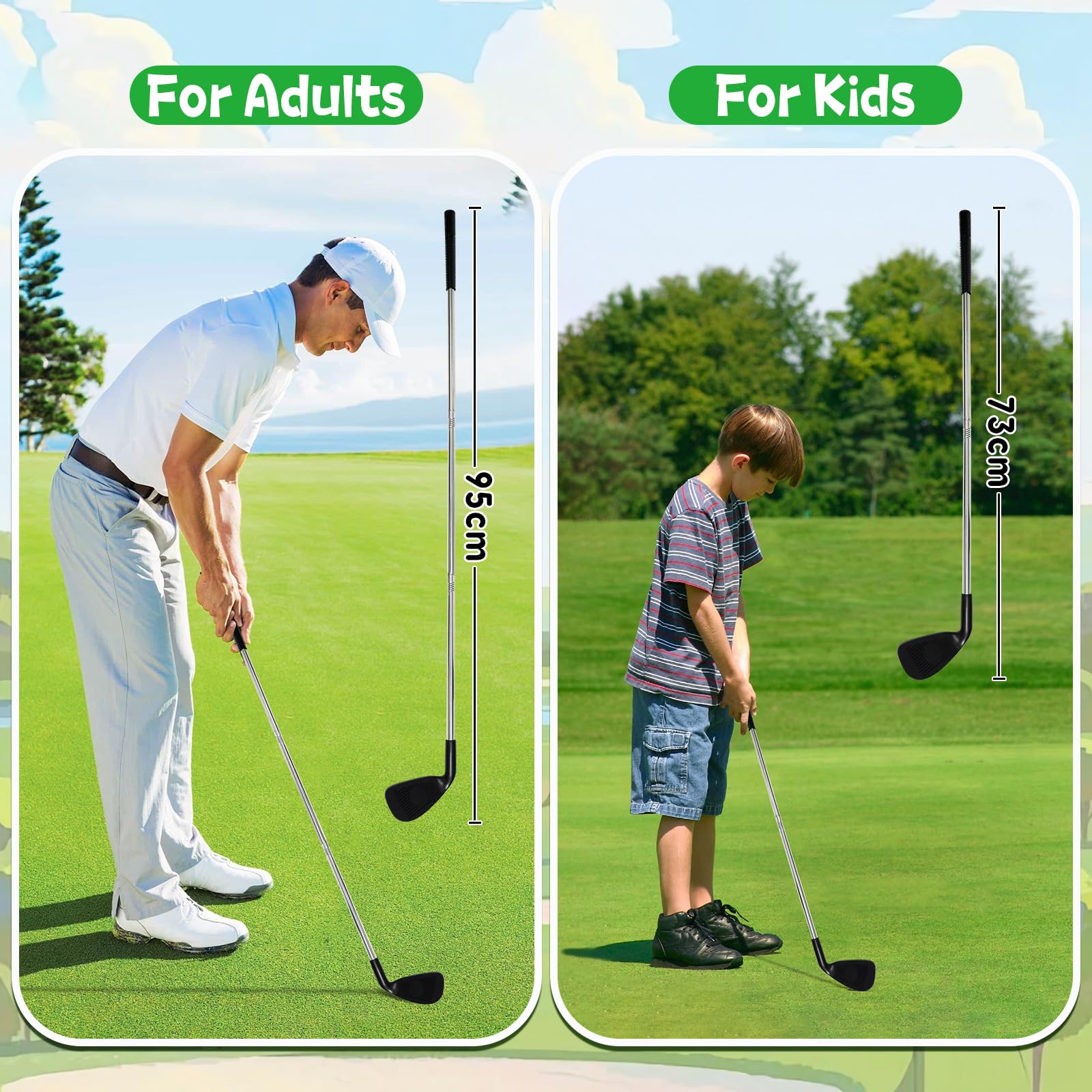 Dr.Rapeti Tapis de Golf Intérieur Lavable, Ensemble de Jeu Battle Royale, Tapis d’Entraînement pour Enfants