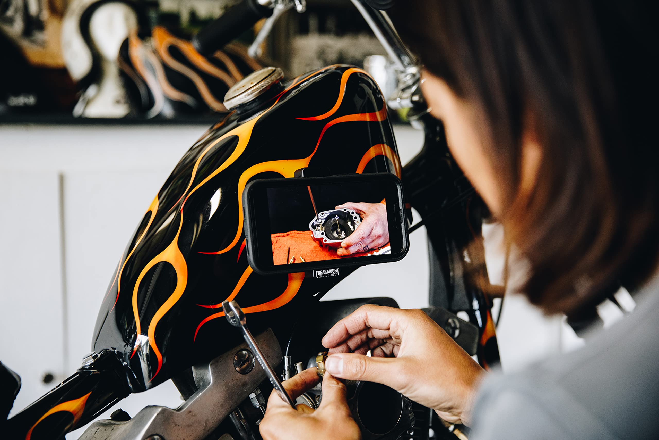 Buy FREAKMOUNT Billet Motorcycle Phone Mount Billet Solid