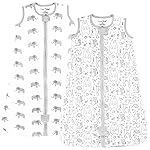 Mama Cheetah Baby Sleep Sack 0.5 TOG, Organic Cotton Baby Wearable Blanket with Two-Way Zipper, Swaddle Transition Baby Sleeping Bag for Newborn Infant Toddler Boy Girl, 18-24 Months