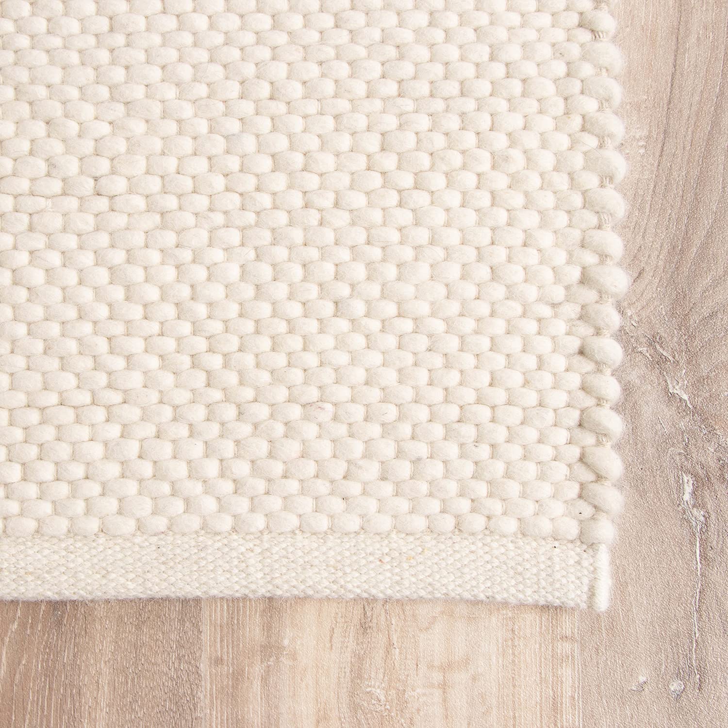FRAAI Wollteppich Läufer „Feline“ – 100% Wolle, Skandinavisches Design, Für Flur & Schlafzimmer