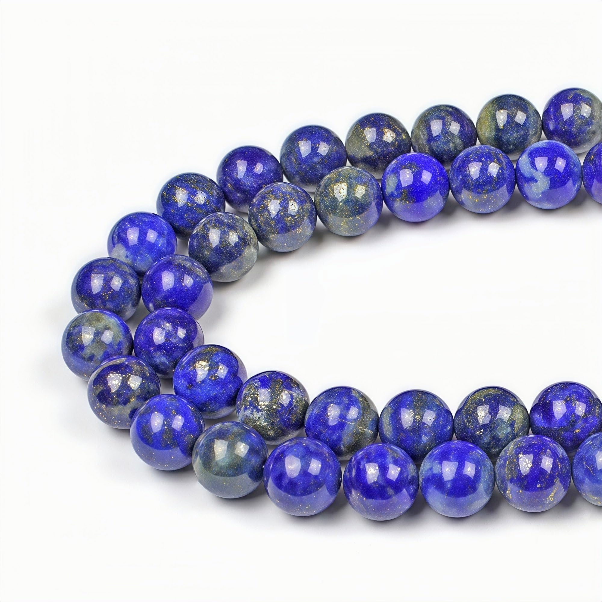 MJDCB 8mm 43 piezas Cuentas de Piedra Sangre Redondas Sueltas Piedras Semipreciosas Naturales para Hacer Joyas Pulseras Collares — view 26