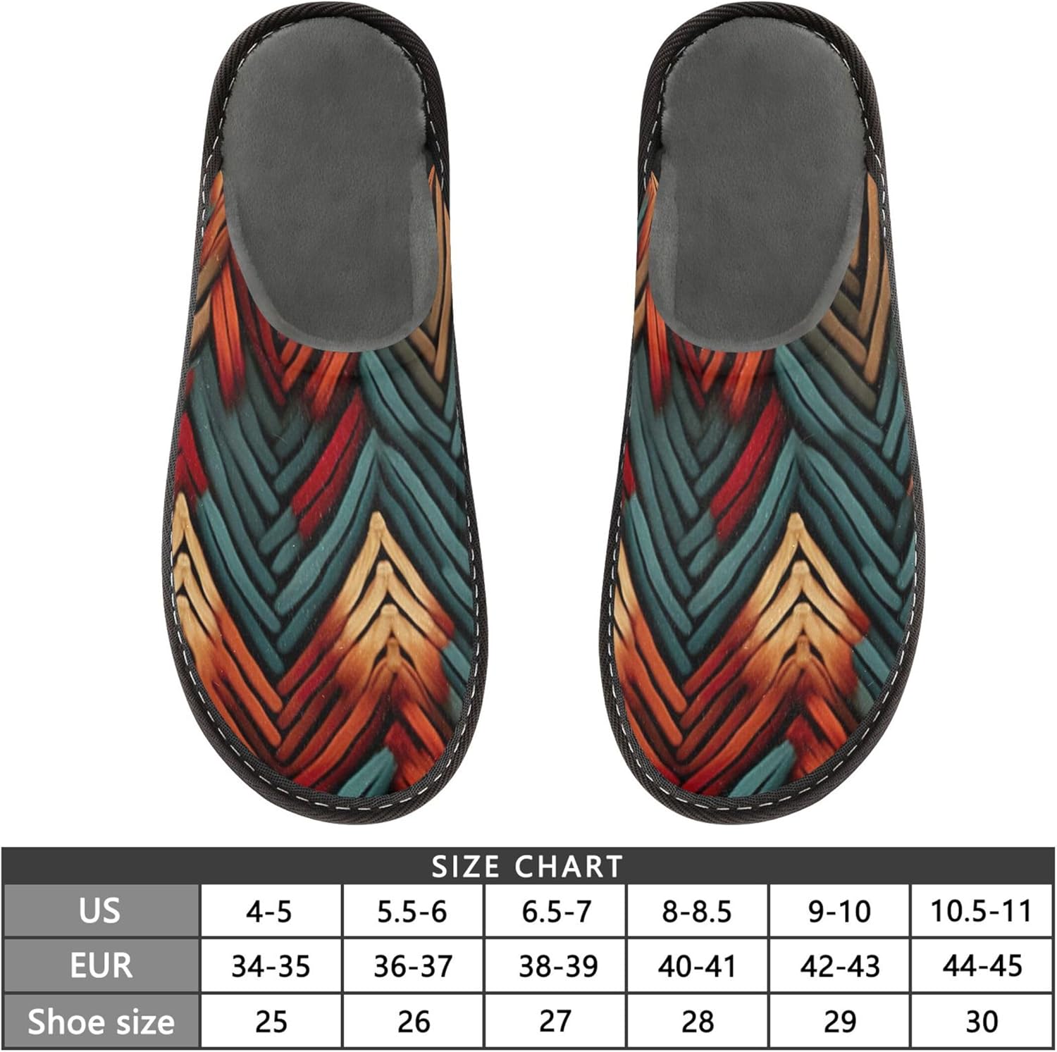 1 Wavy Texture House Slippers – Cozy Fuzzy Slippers for Guests, Washable & Disposable, Perfect for Shoeless Home, Spa & Hotel Use A112869