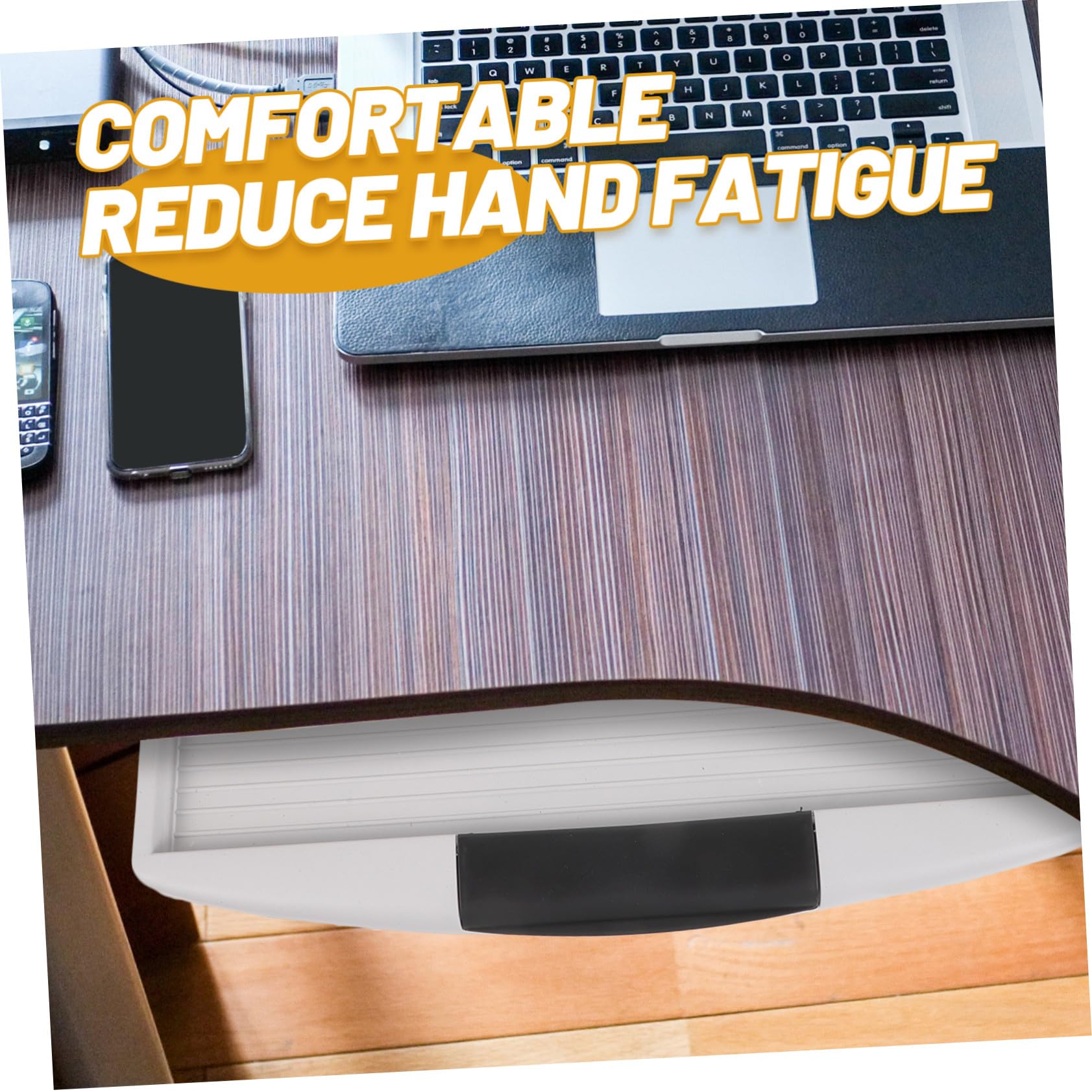Angoily Bandeja para Teclado Debajo del Escritorio con Sliders ABS