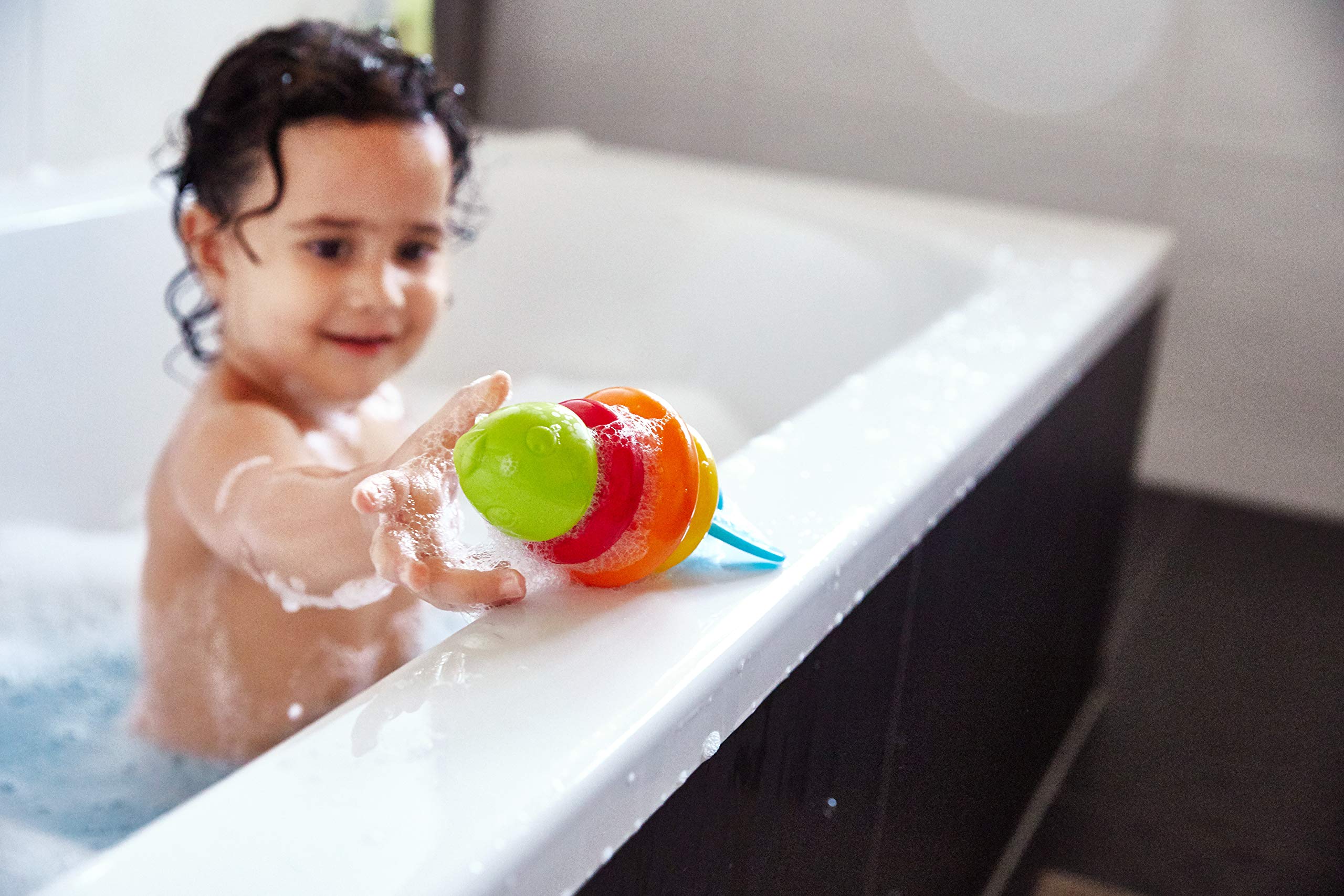 HABA 304907 Fish Plug Game Bath Toy for Children from 1.5 Years in Fish Shape 15 cm in 5 Parts for Bathtub and Paddling Pool in Many Colours from 18 Months - Image 3