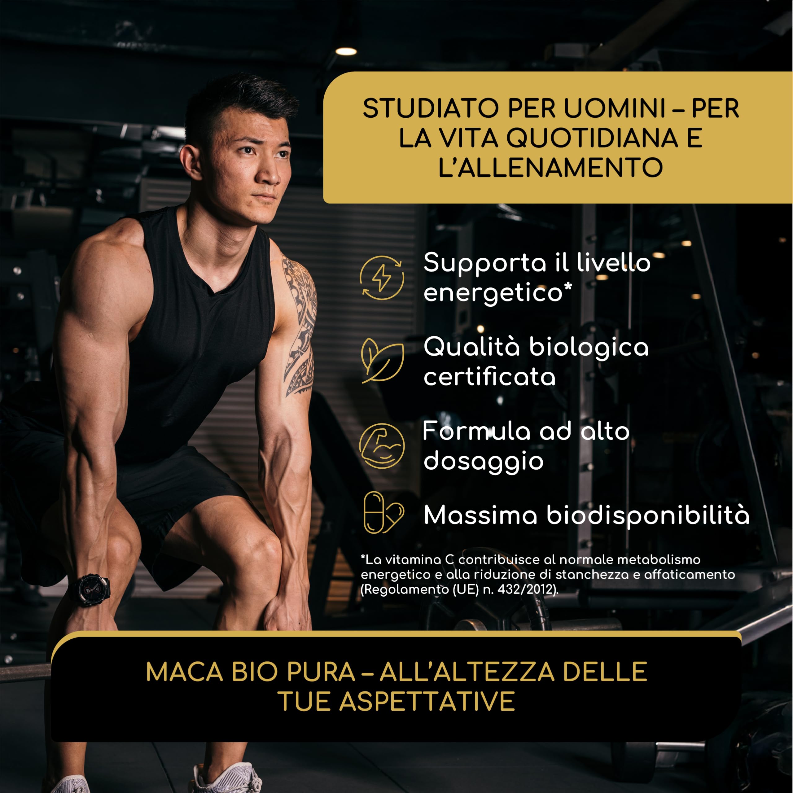 Maca Peruviana Nera BIO Extra Forte - 12.800 mg Maca Nera al giorno (equivalente a 3.200 mg) - Equilibrio Ormonale, Energia, Benessere - Originaria del Perù & Certificata BIO - 180 Capsule Vegane