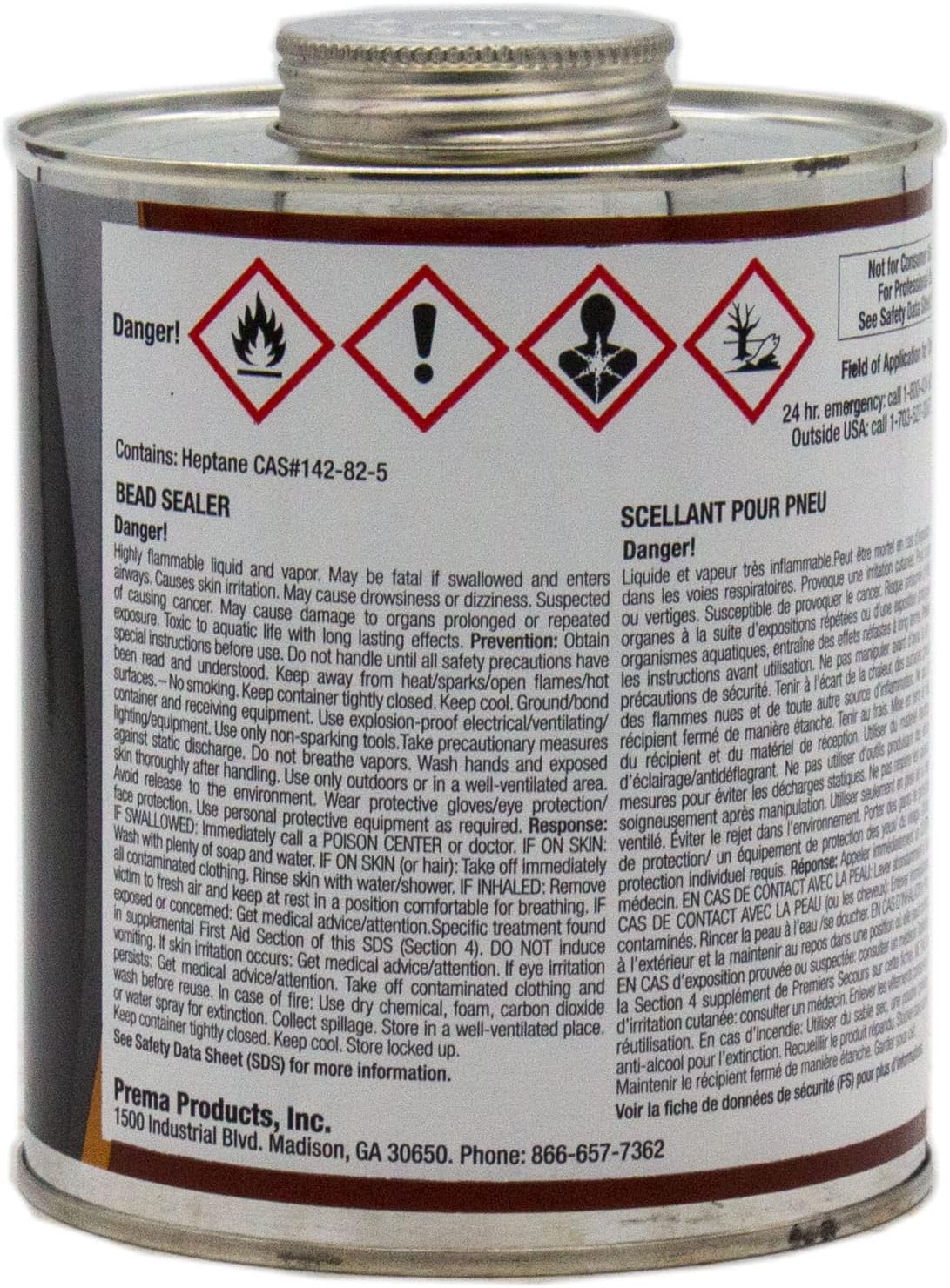Prema PBS-32 Bead Sealer, 32 Fl Oz, For Creating an Airtight Seal Between Tires and Rims, Particularly for Agricultural, OTR, Farm, Loader, and Grader Tires
