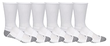 Men's 6 Pack Athletic Crew Socks